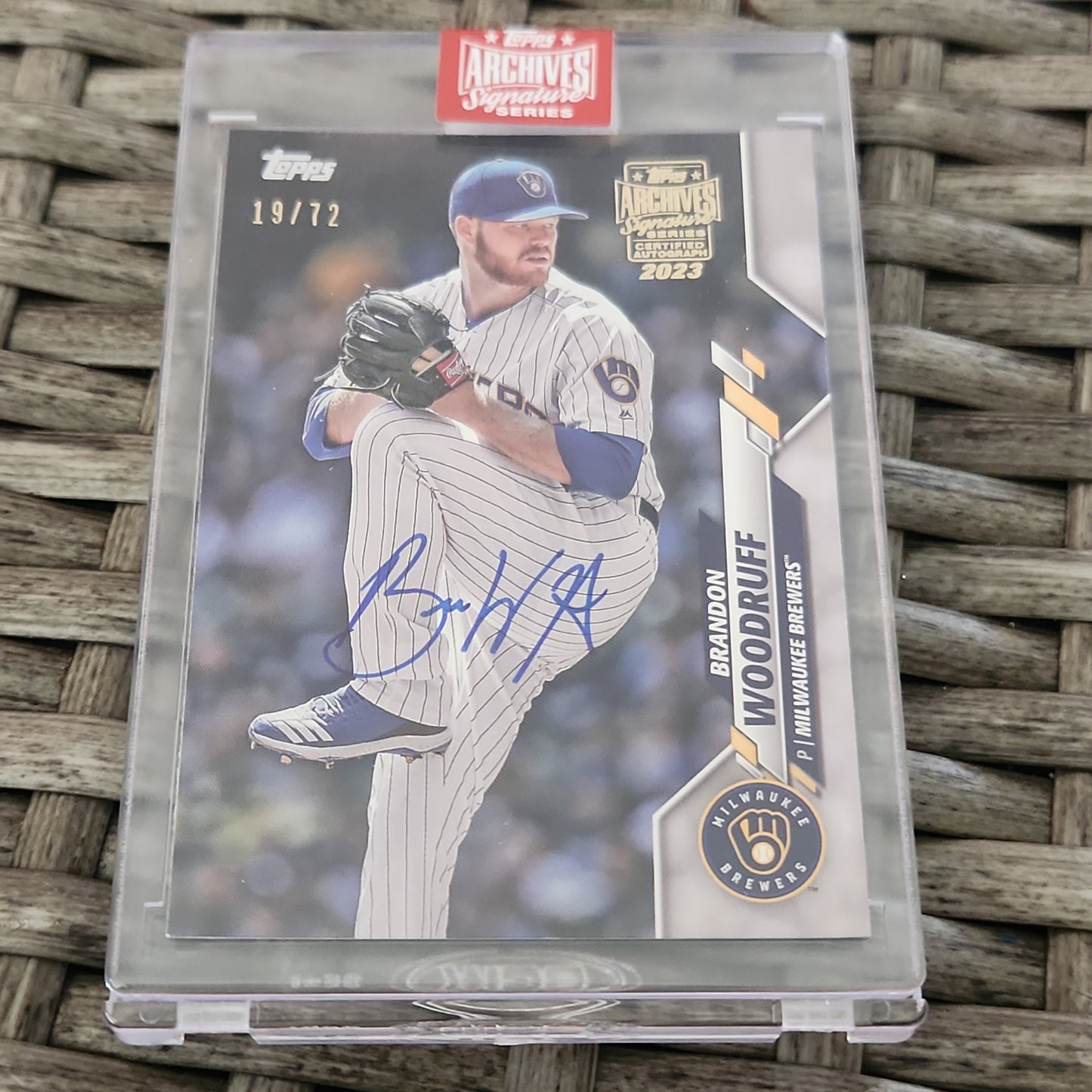 Topps Archive Signature Series 1 1st Bowman Brandon Woodruff Auto 19/79 #32