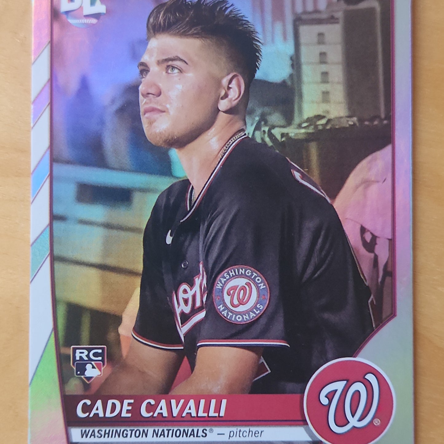 32023 Topps Big League Cade Cavalli Refractor #208 Washington Nationals