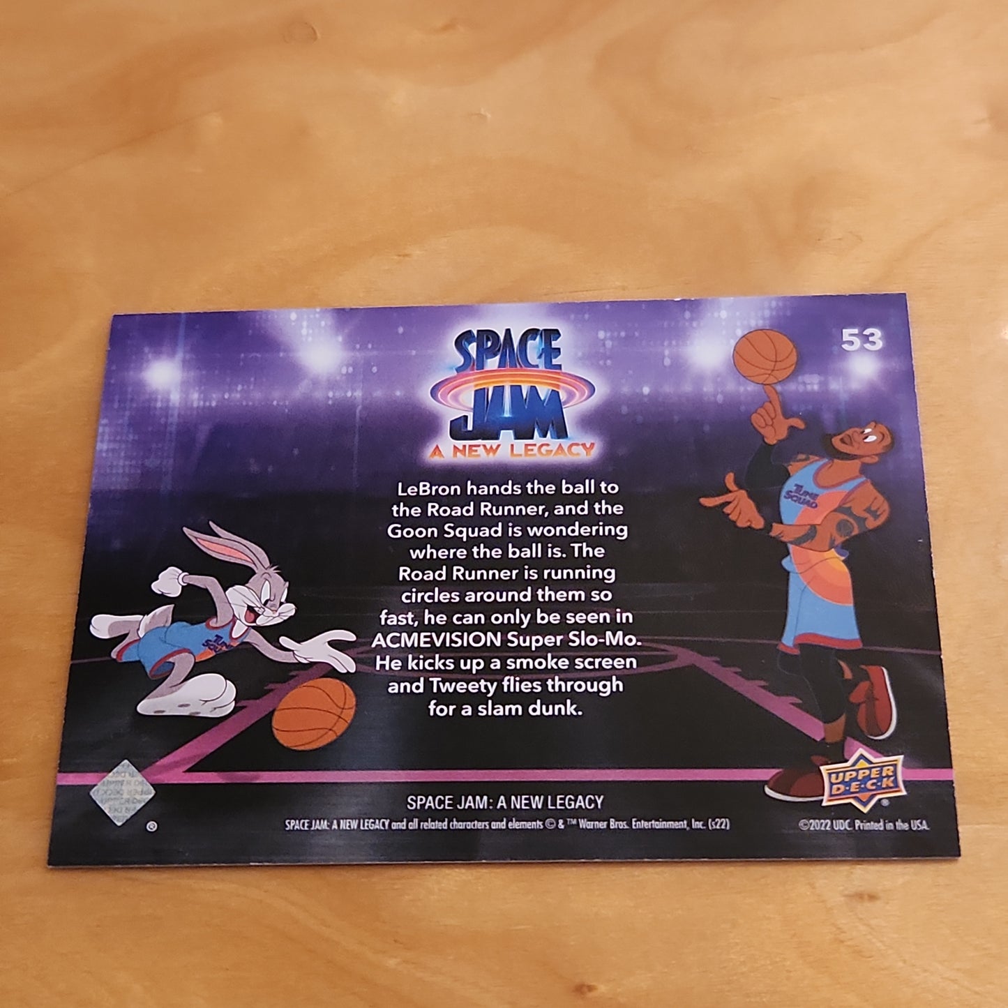 Upper Deck Orange Neon Space Jam A New Legacy Acmevison Super Slo-Mo Beep! Beep! #53