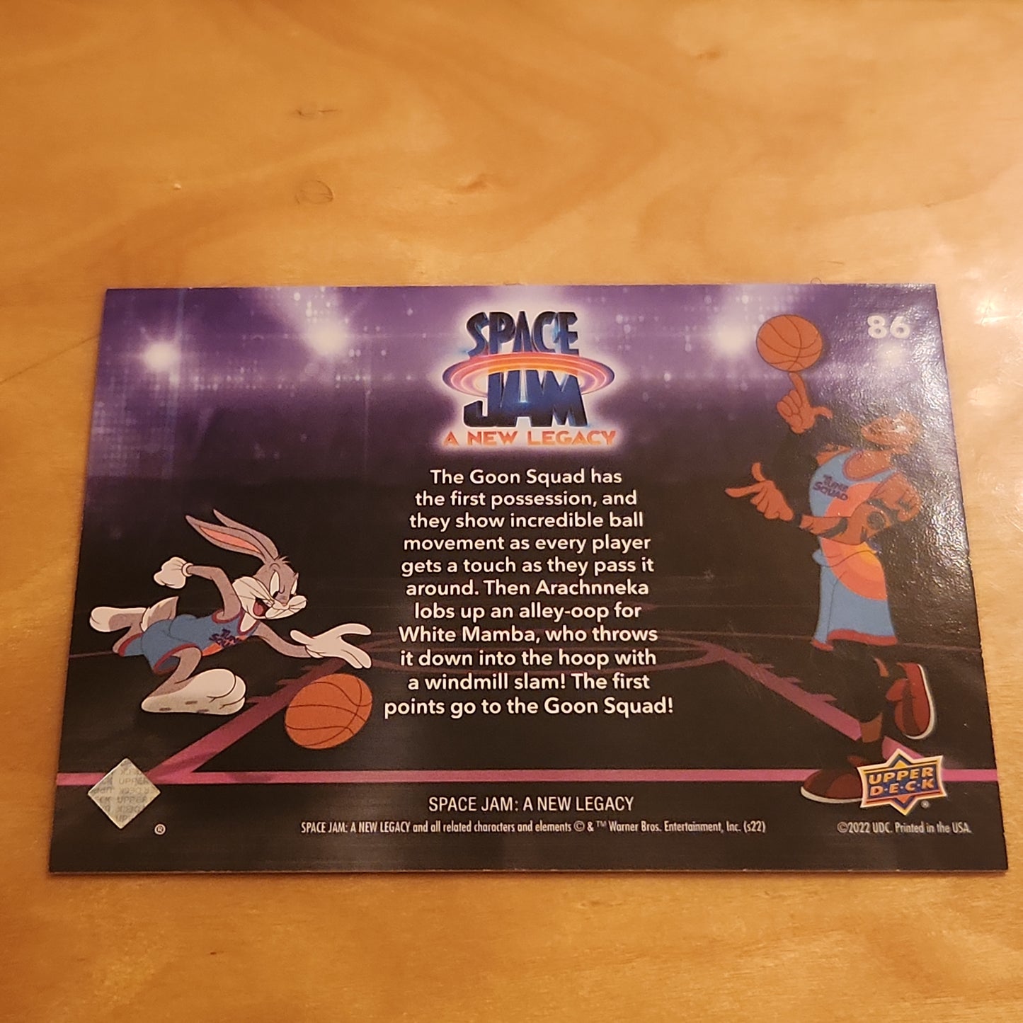 Upper Deck Purple Neon Space Jam A New Legacy The Scoreboard #86