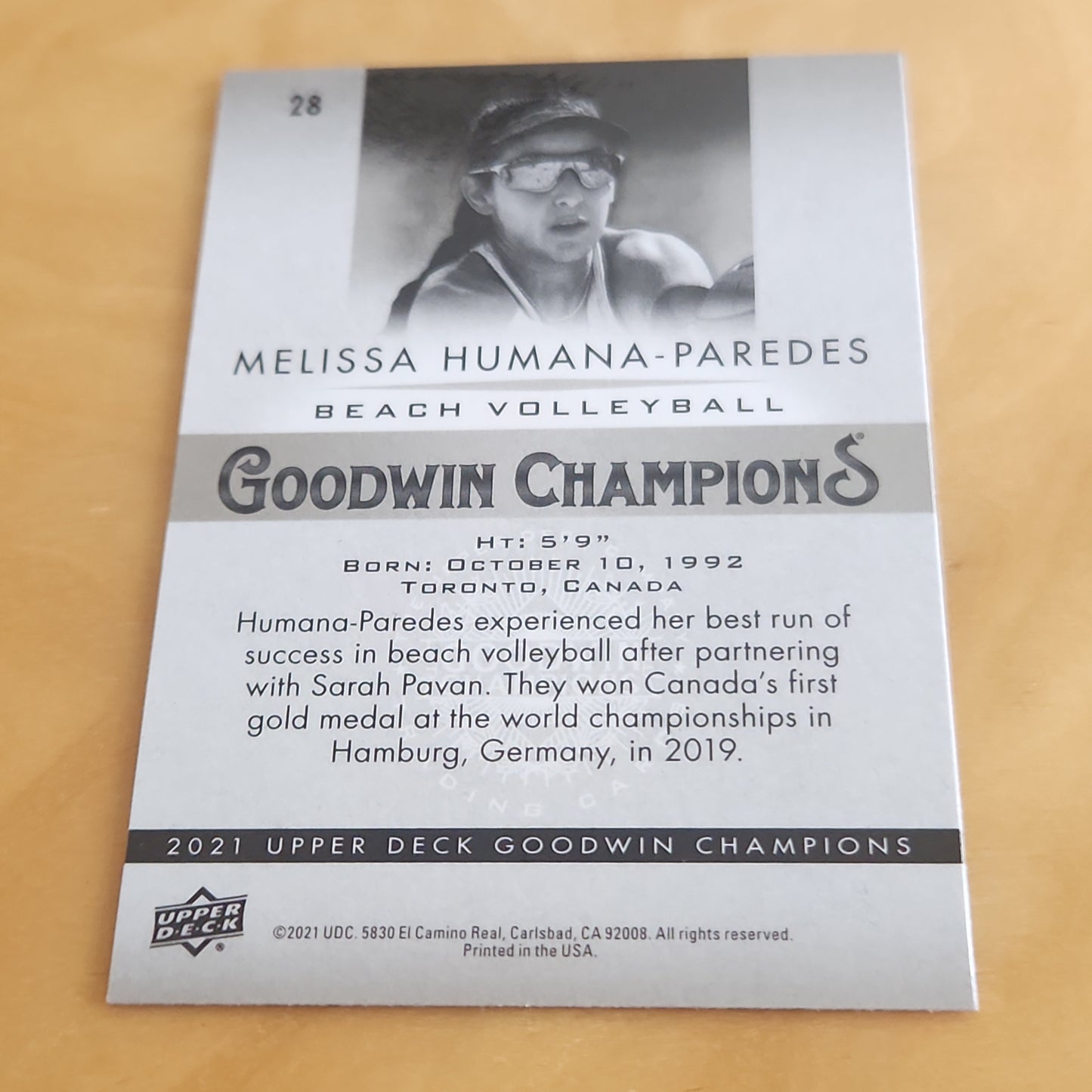 Upper Deck Holo Goodwin Champions Melissa Humana Paredes #28