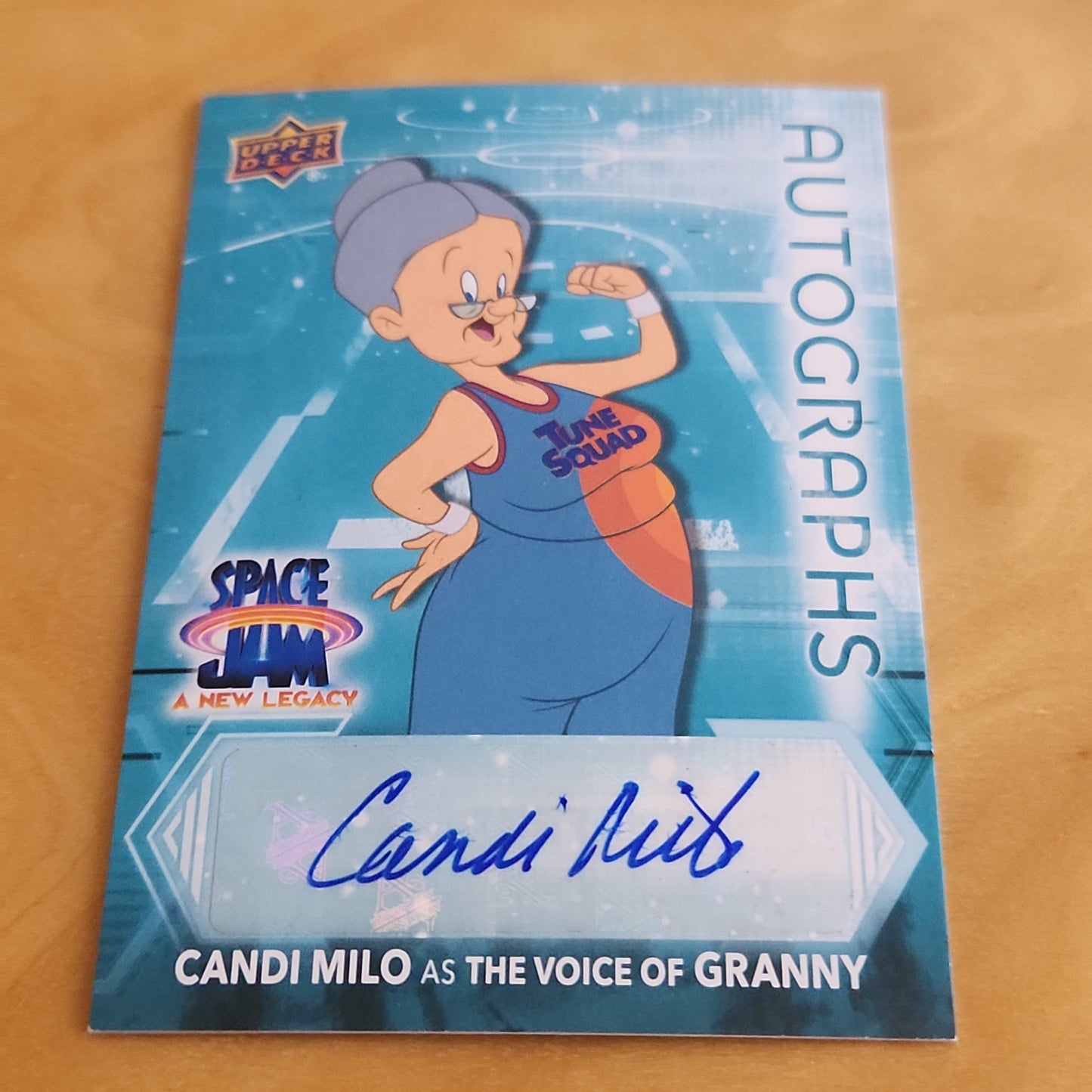 Upper Deck Space Jam A New Legacy Granny Candi Milo Auto #S-CM