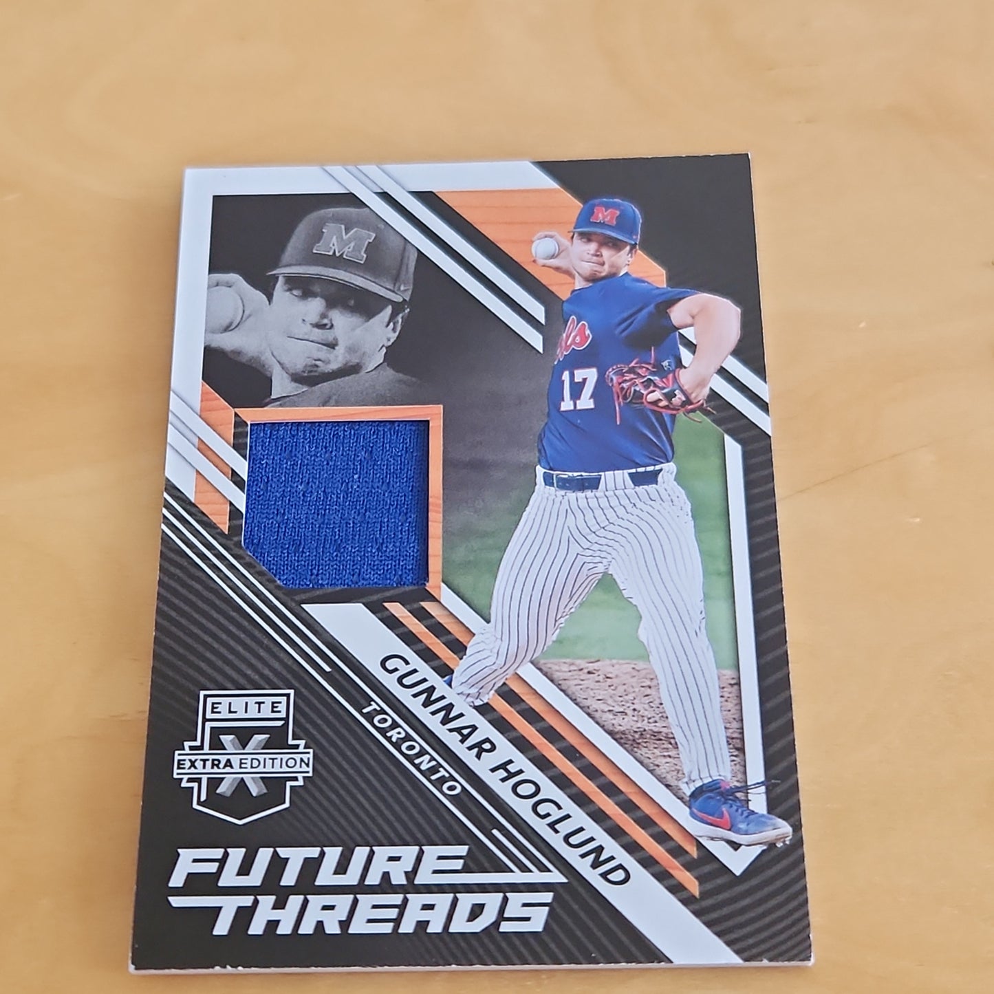 Panini Elite Extra Edition Future Threads Gunnar Hoglund Jersey Patch #FT-GH