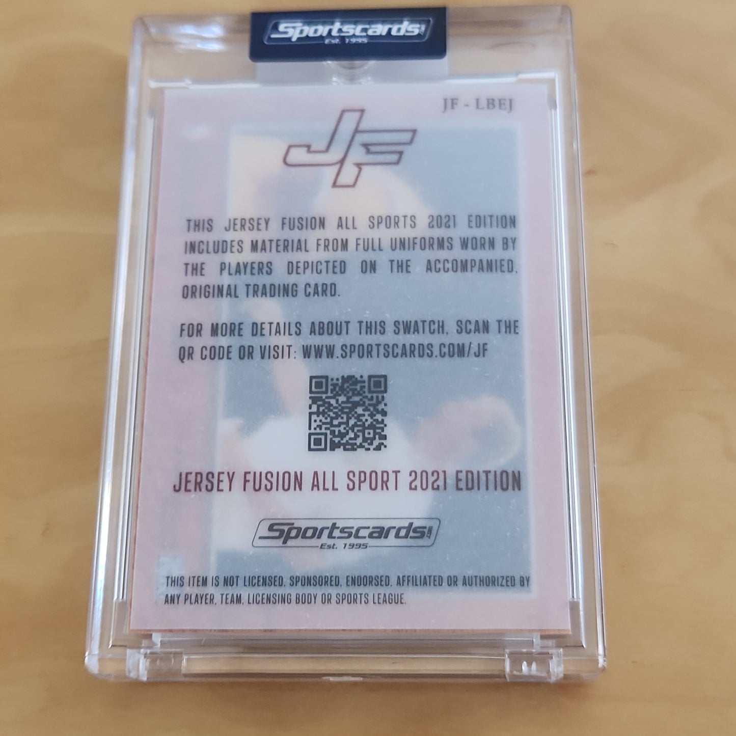Sports Cards Jersey Fusion NBA Hoops Magic Johnson & Larry Bird #JF-LBEJ