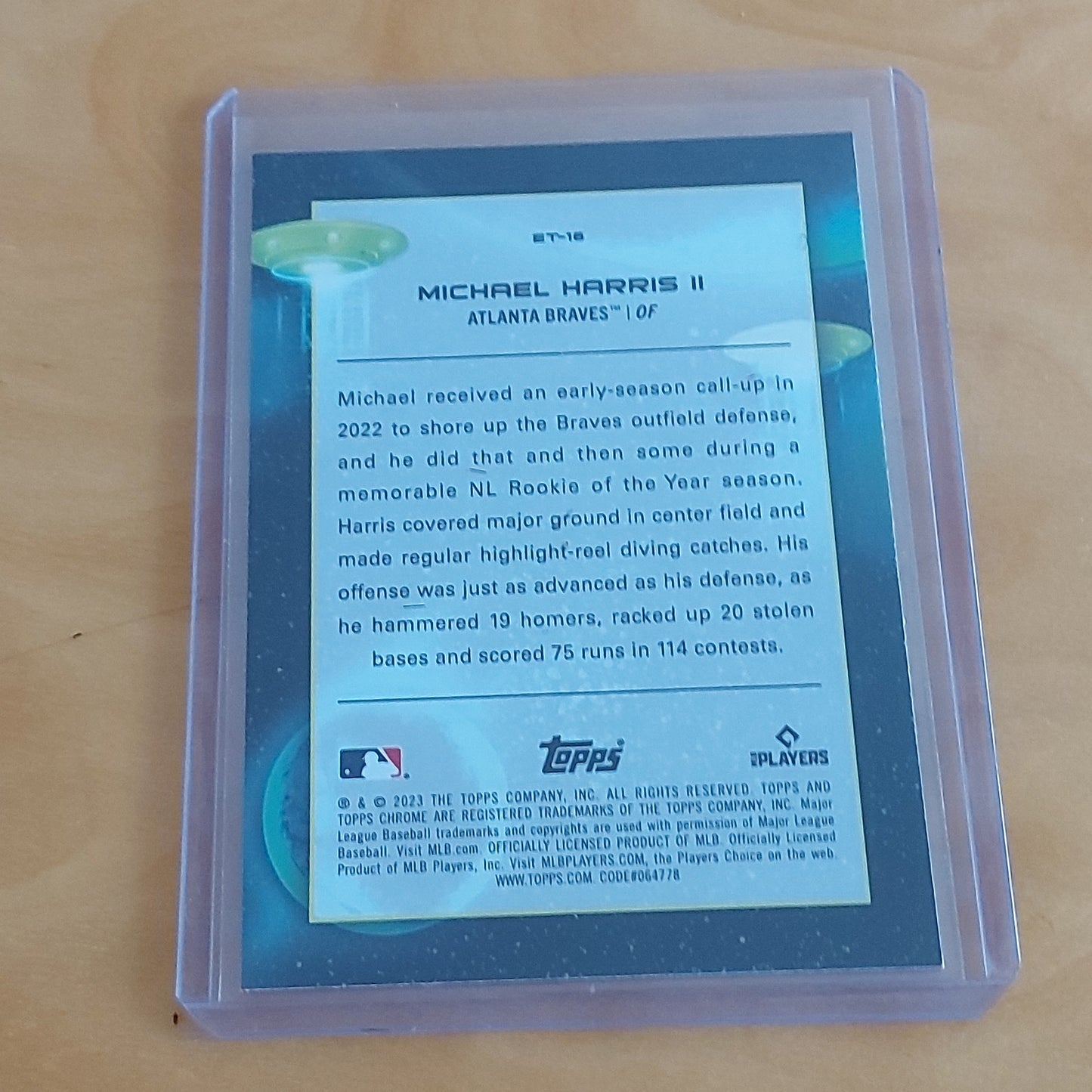 Topps Chrome Cosmic Extratetrestrial Talent Michael Harris II RC #ET-16