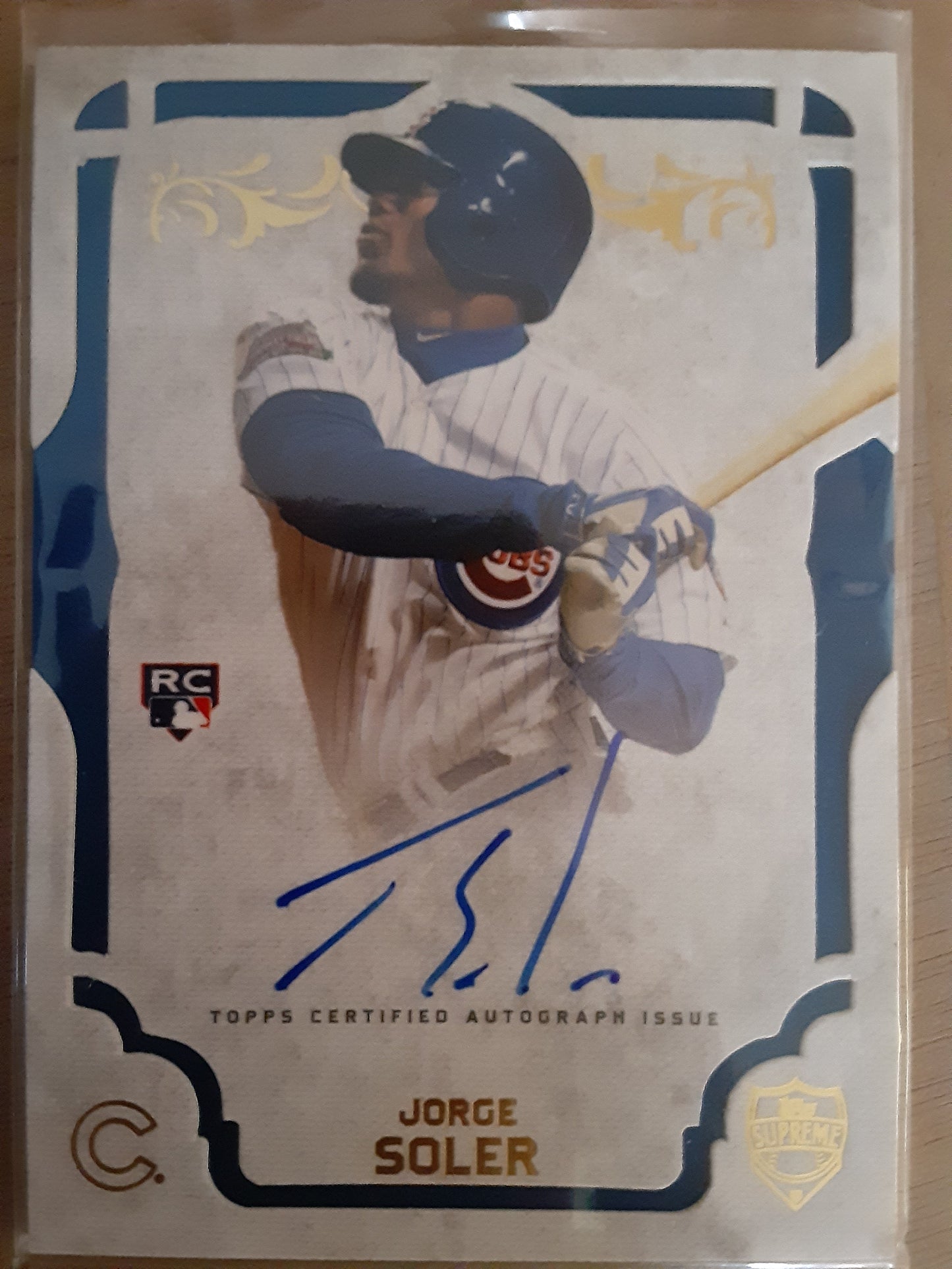 2015 TOPPS SUPREME JORGE SOLER AUTOGRAPH RC CUBS ROYALS BRAVES #SA-JSR