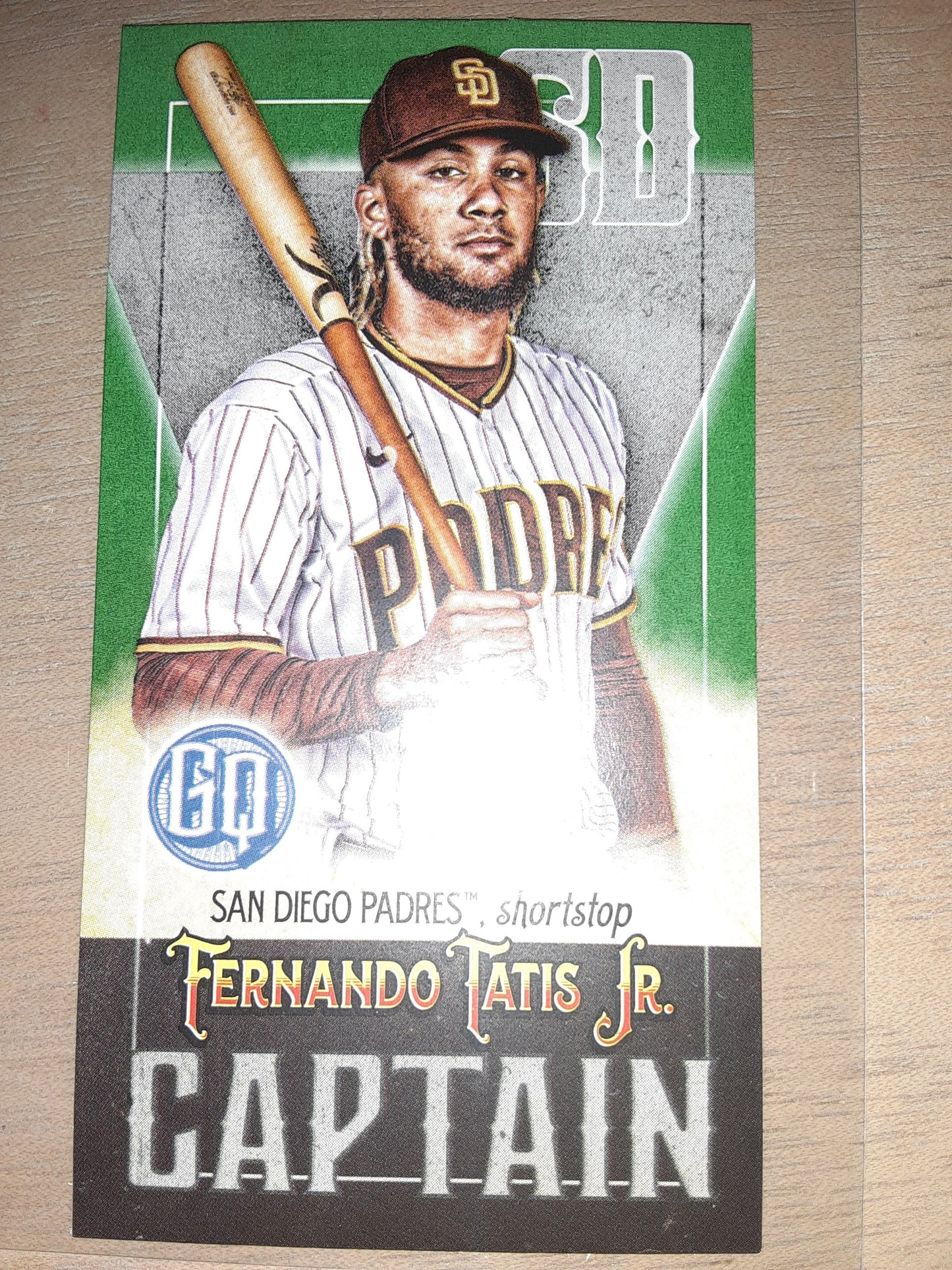 TOPPS GYPSY QUEEN FERNANDO TATIS JR CAPTAIN #CM-FTJ GREEN PARALLEL 83/99 Padres