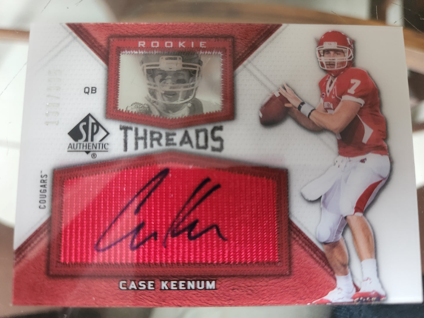 2012 SP Authentic Rookie Threads 138/335 Case Keenum #RT-CK Rookie Auto RC