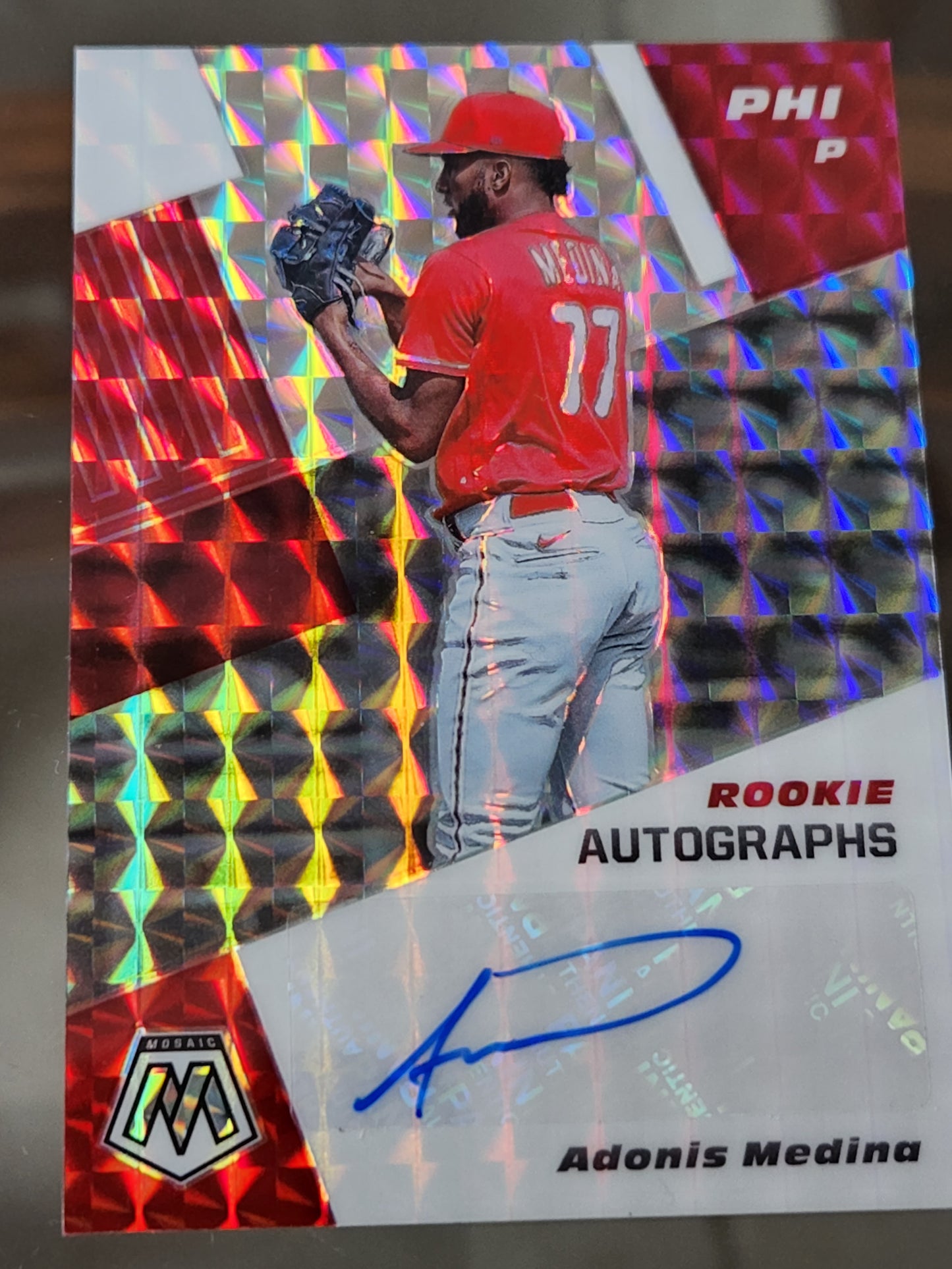 2021 Panini Mosaic - Adonis Medina - Mosaic Prizm Auto #RAM-AM