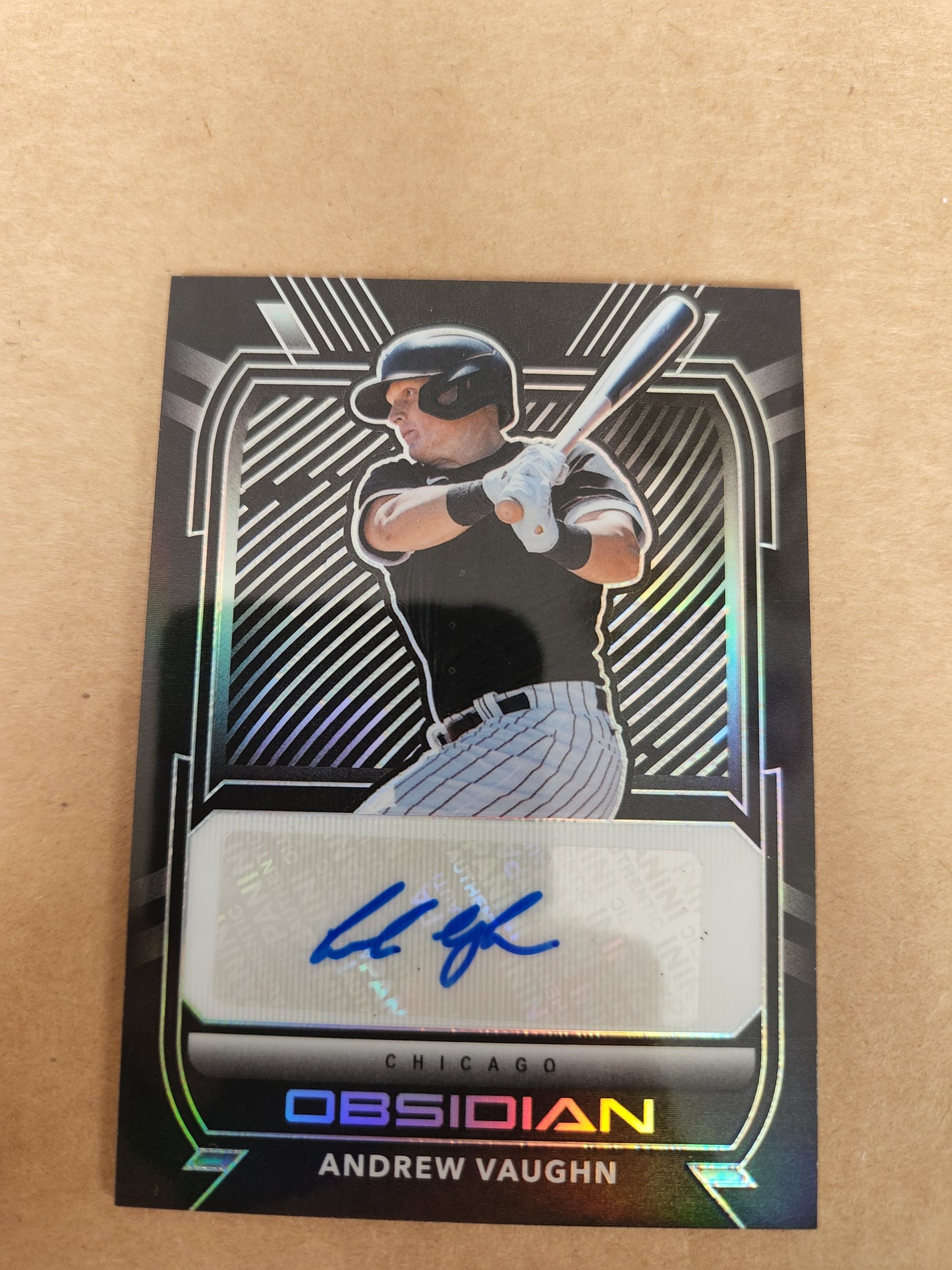 ANDREW VAUGHN 2021 Panini Chronicles OBSIDIAN Autograph Chicago White Sox O-AV