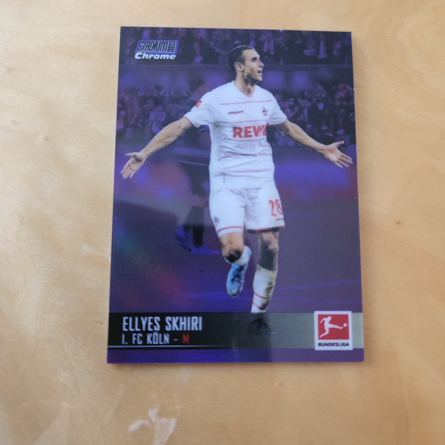 Topps Stadium Club Chrome Ellyes Skhiri Purple Parallel 213/299 #55