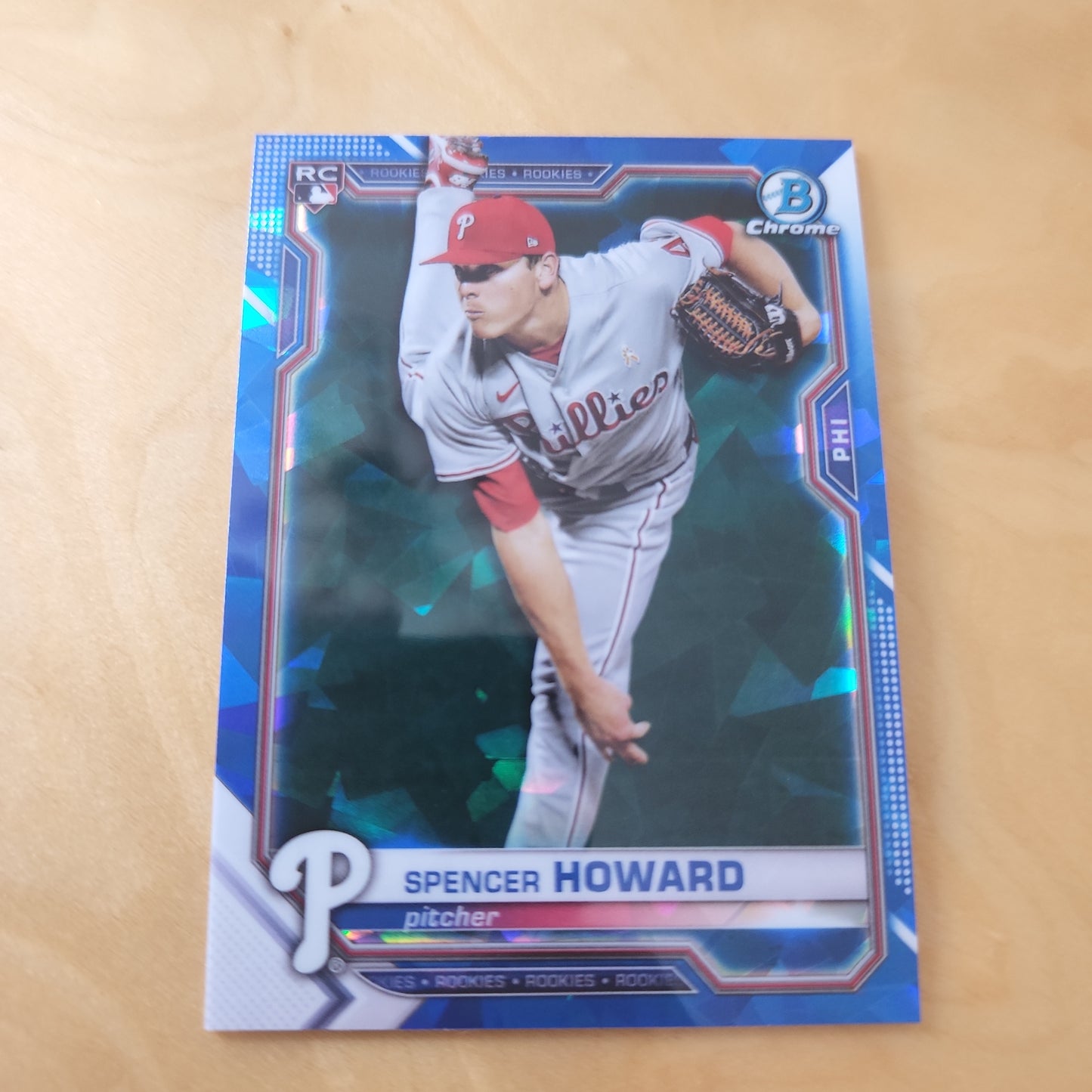 Topps B Chrome RC Green Reverse Green Refractor Spencer Howard #59