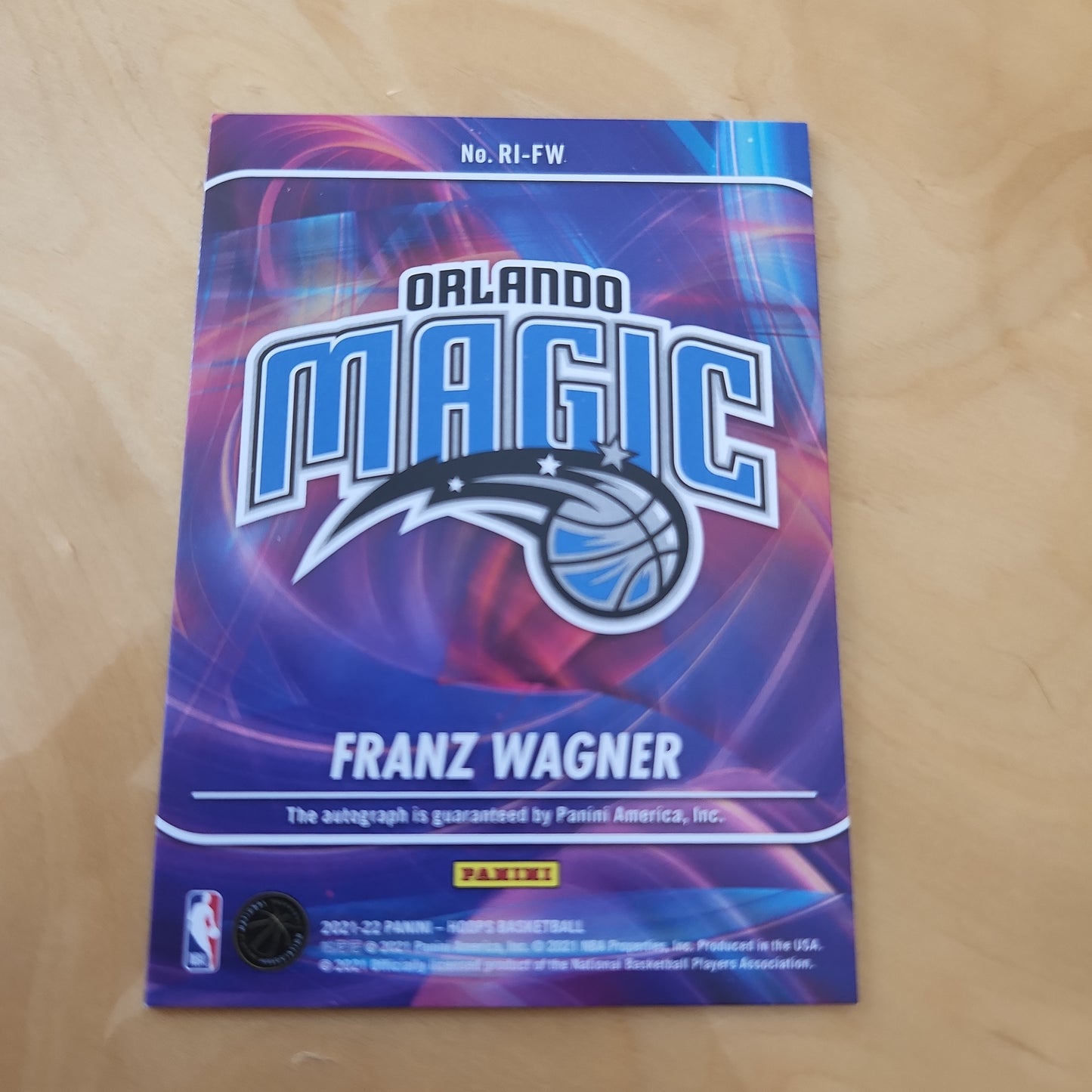 Panini NBA Hoops Rookie Ink RC Franx Wager Auto 22/25 #RI-FW