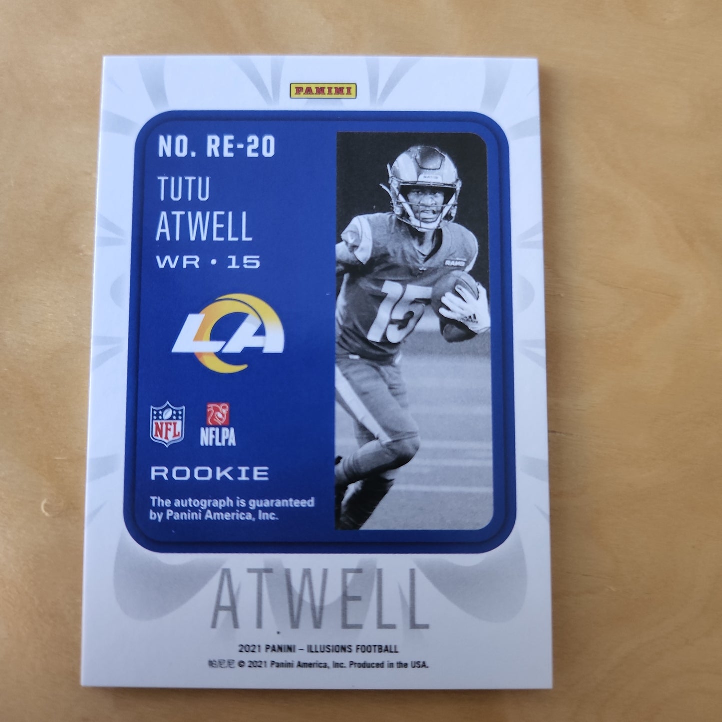 Panini Illusions Rookie Endorsements TuTu Atwell RC Auto 43/99 #RE-20