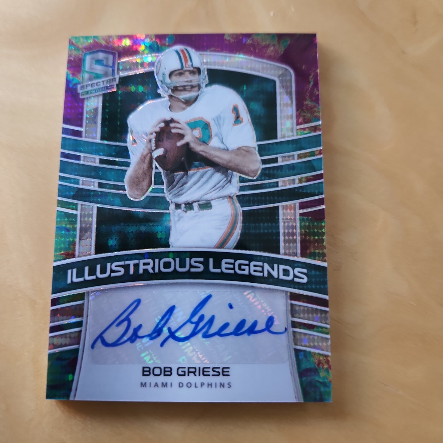 Panini Spectrum Illustrious Legends Bob Griese Auto 16/30 #ILS-BG