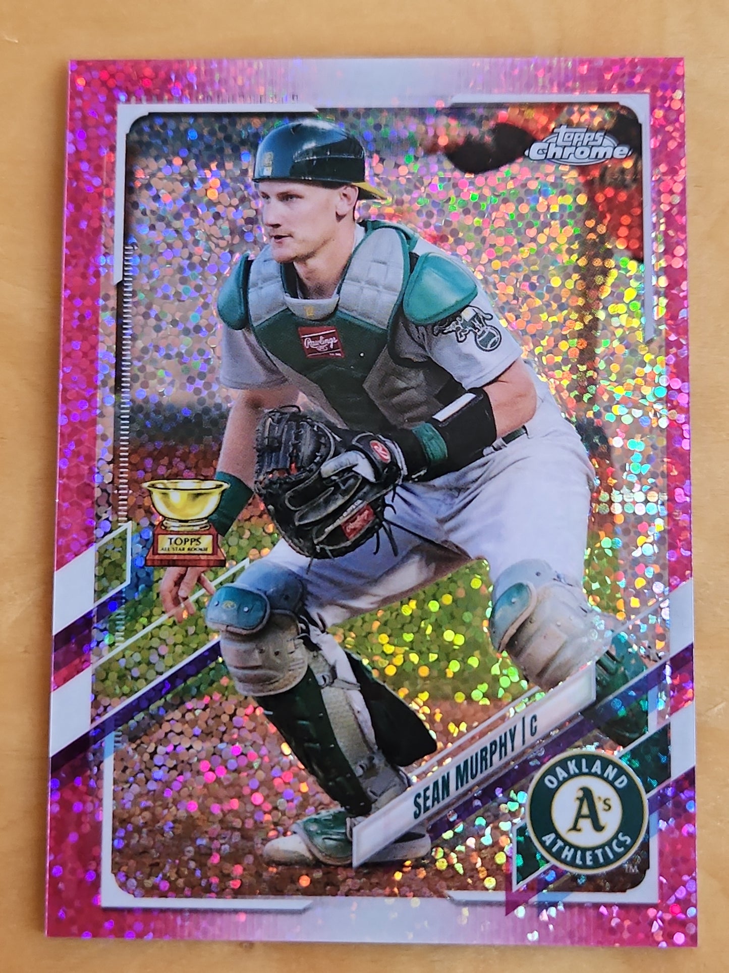2021 Topps Chrome All star rookie Sean Murphy #55 magenta speckle refractor 194/350
