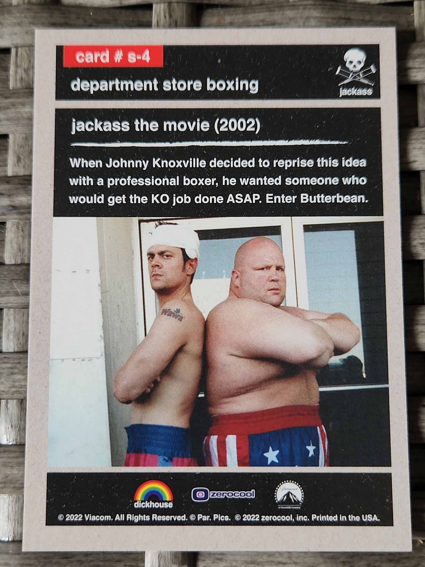 2022 Zerocool Jackass Department Store Boxing #s-4 Blue 02/50