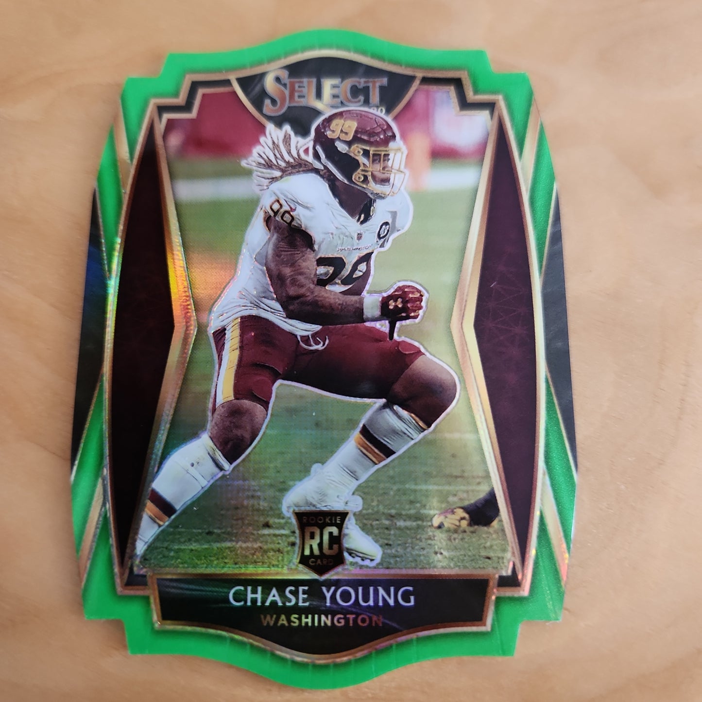 Panini Prizm Select Green Parallel Dye-Cut Chase Young RC #164