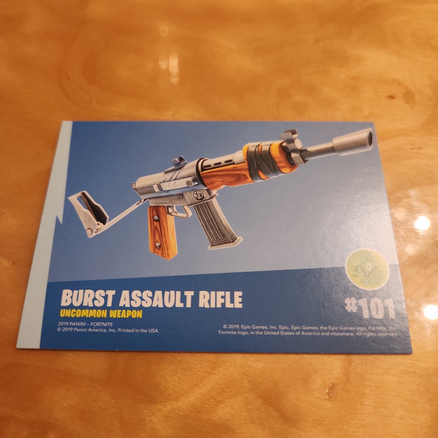 Panini Epic Games Fortnite Tree Round Burst Assault Rifle #101