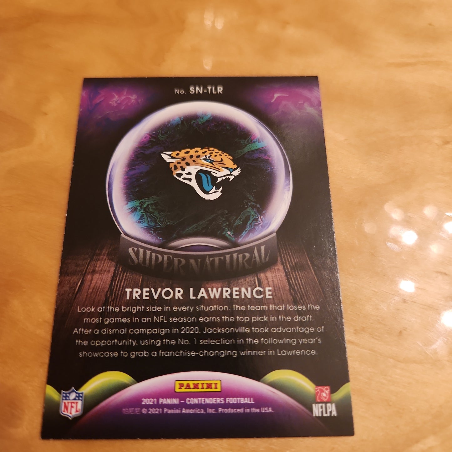 Panini Contenders Super Natural RC Trevor Lawerence RC #SN-TLR