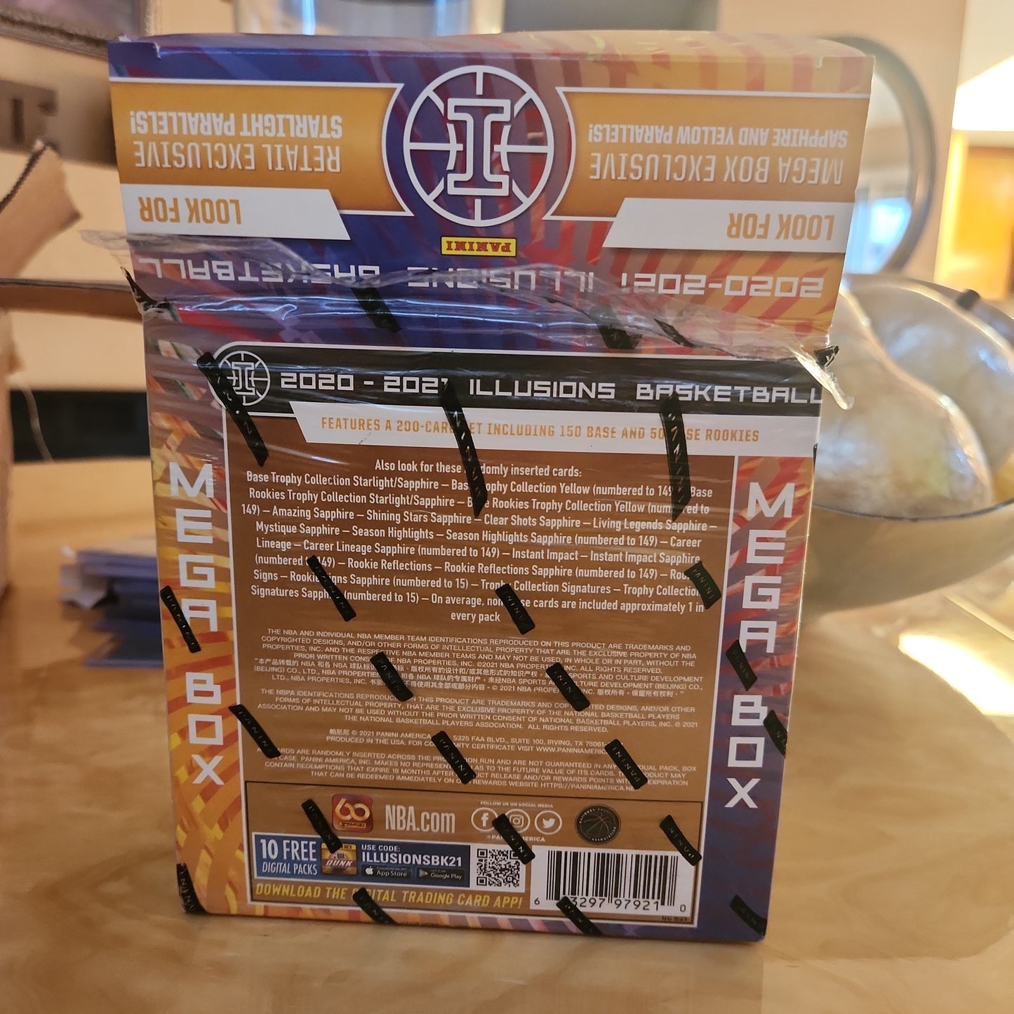 Non Sealed Panini Illusions Mega Box Of 2020-2021 Basketball