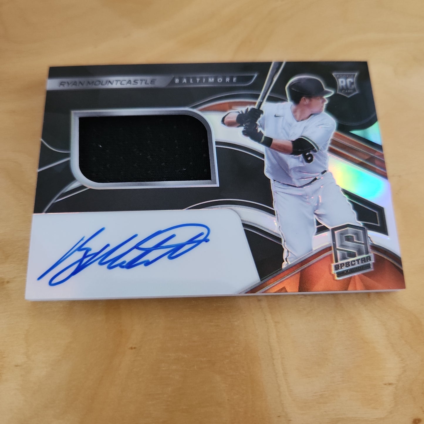 Panini Prizm Spectrr Ryan Mountcastle RC Jersey Patch Auto 10/199 #110