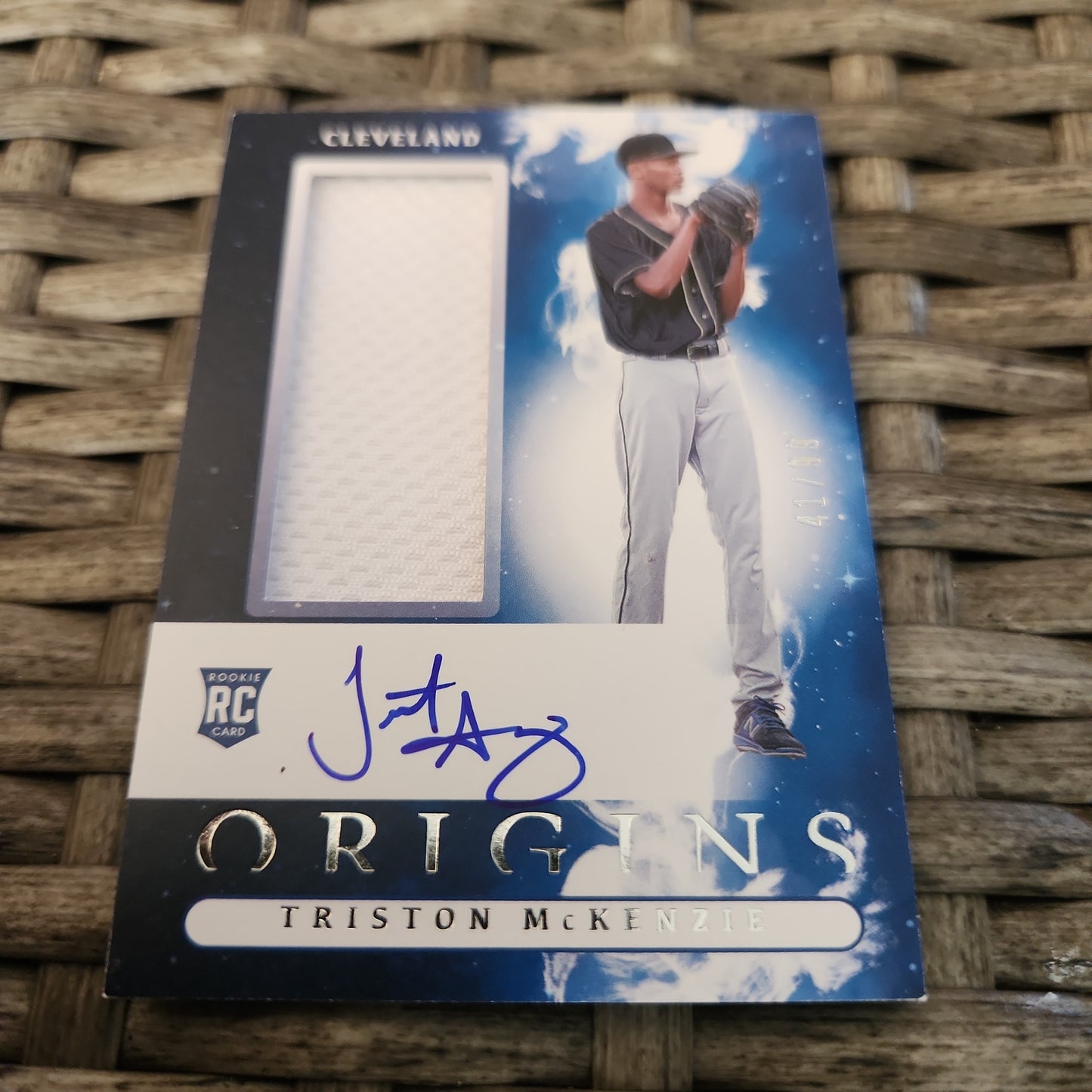 Panini Orgins Tristion McKenzie RC Jersey Patch Auto 41/90 #OJA-TM