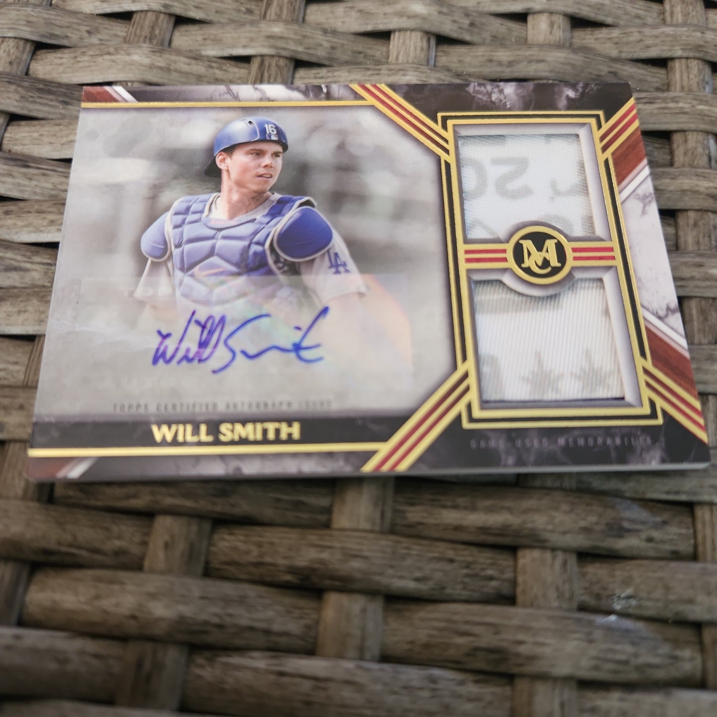 Topps Certified Gold Parallel Will Smith Jersey Patch Auto 5/25 #SWDRA-WS