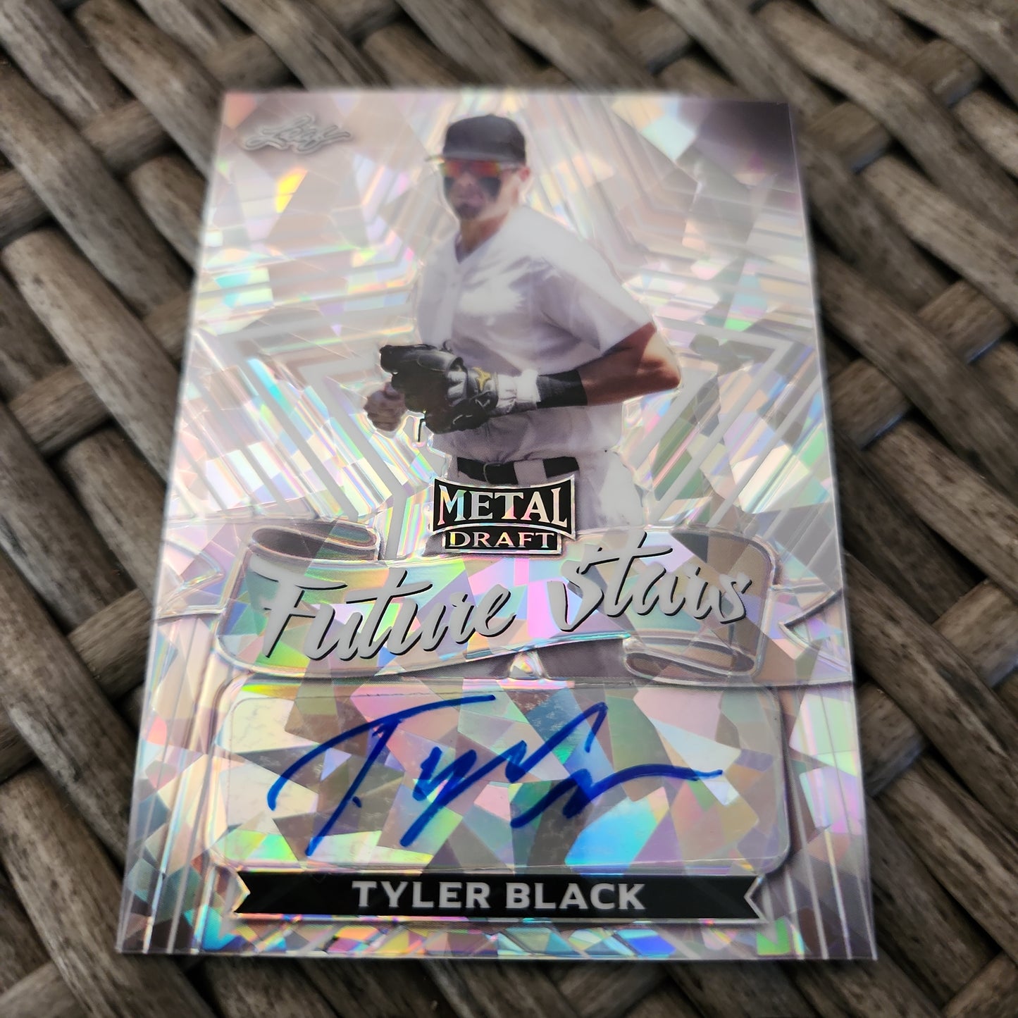 Leaf Metal Draft Future Stars Cracked Ice Tyler Black Auto #FS-TB1