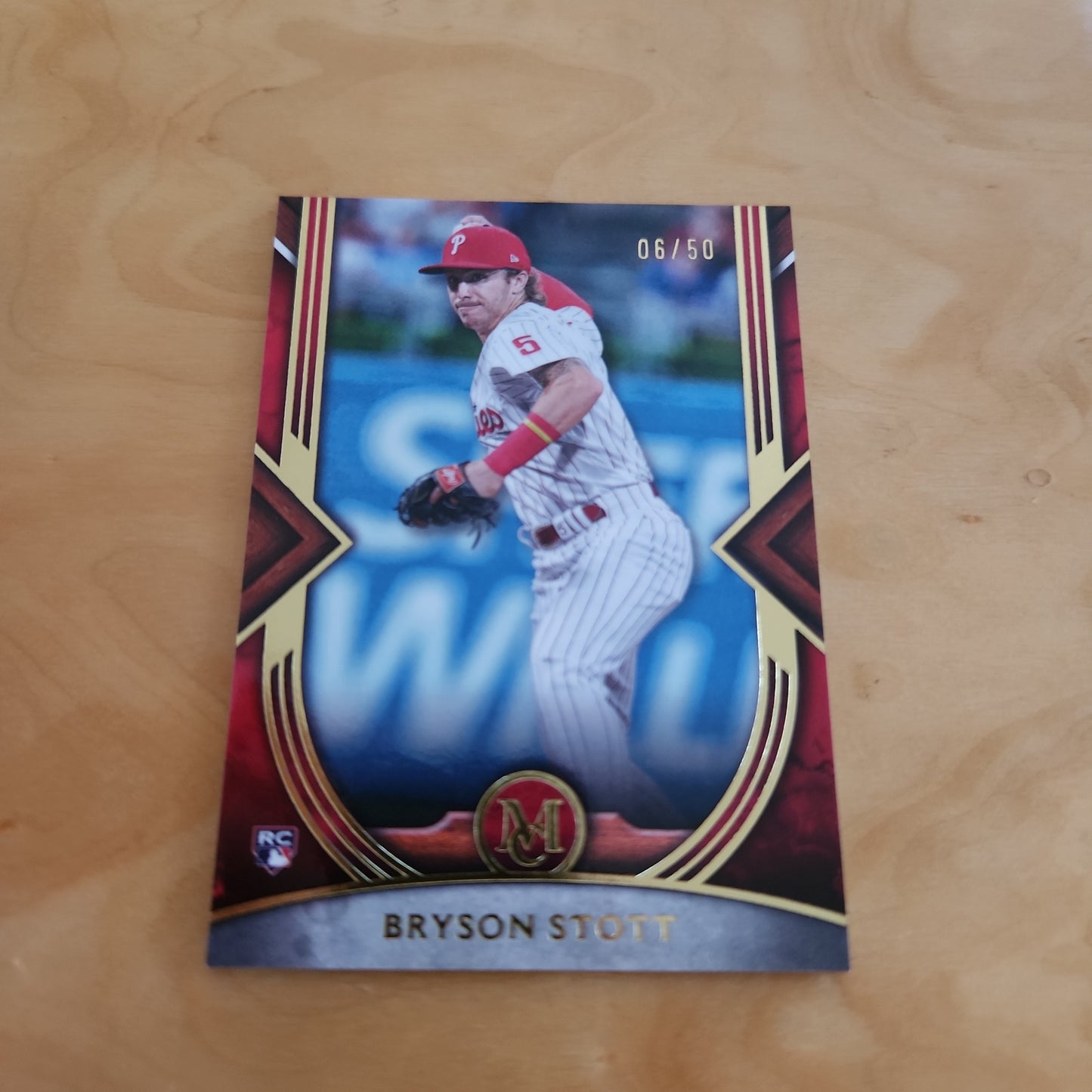 Topps MC Red Parallel Bryson Stott RC 6/50 #25 Same Color As The Philly Jersey