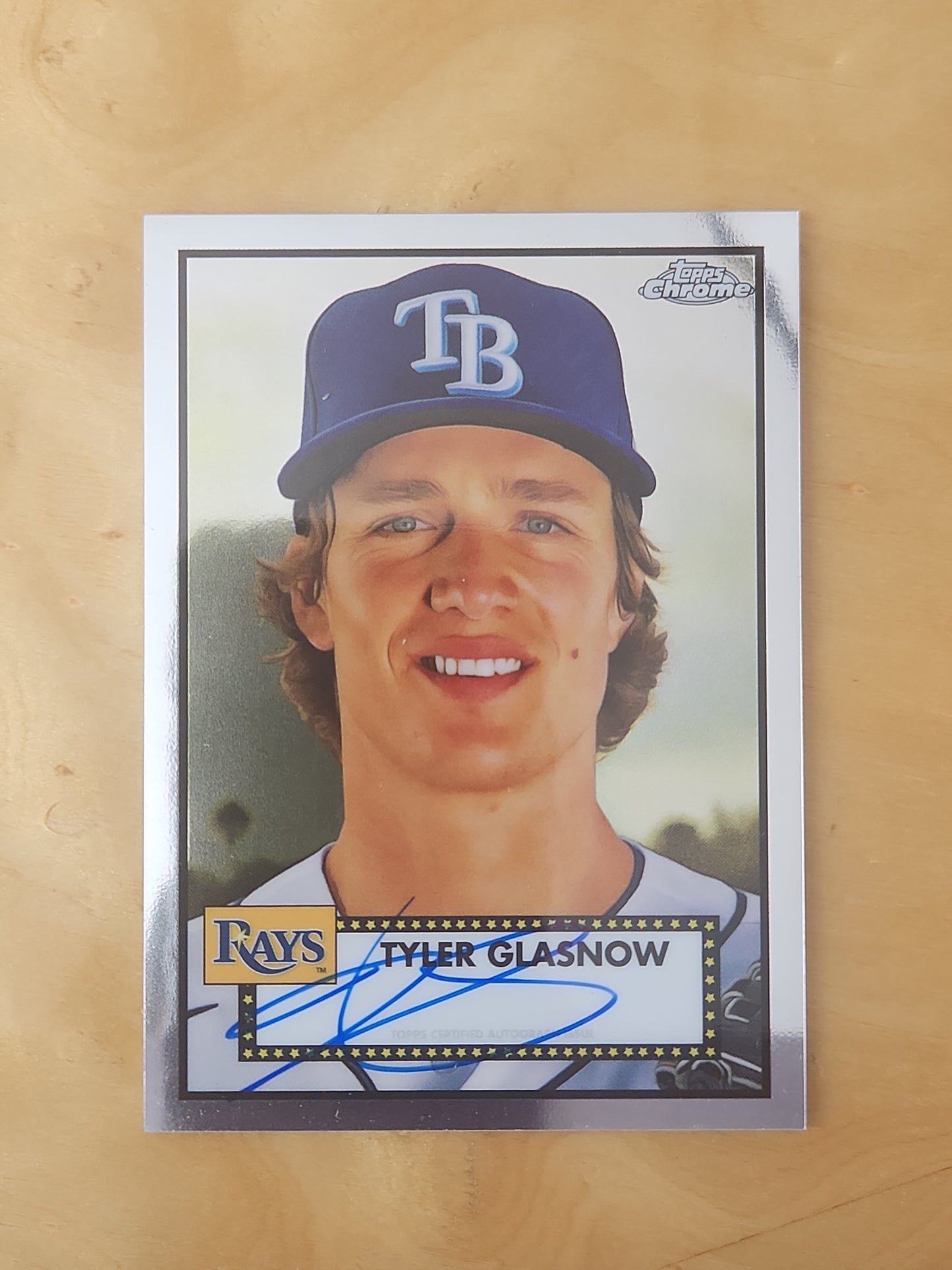 Tyler Glasnow 2022 TOPPS PLATINUM ANNIVERSARY AUTO #PA-TYG TAMPA BAY RAYS!