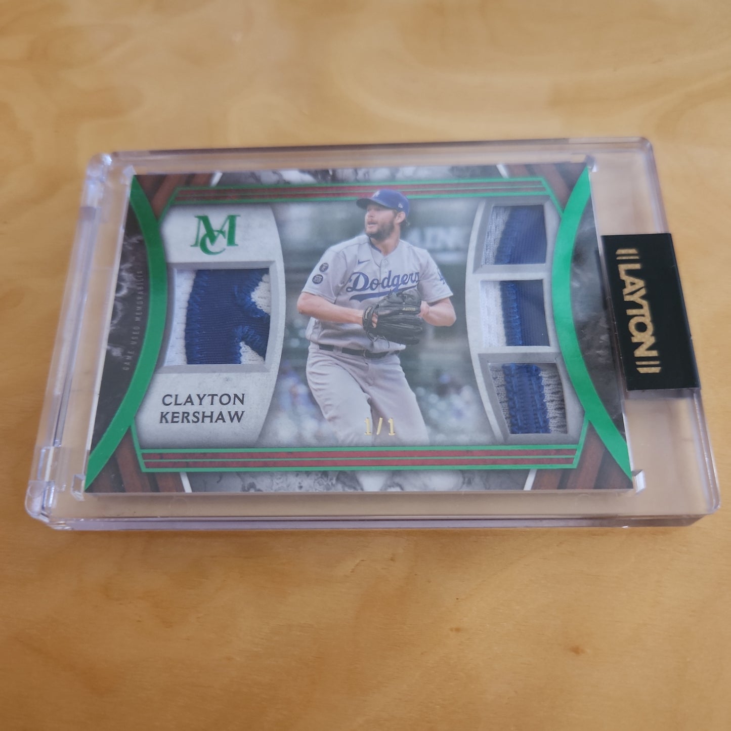 Topps MC Green Parallel Clayton Quadrupul Relic Auto 1/1 #SPPPQR-CK
