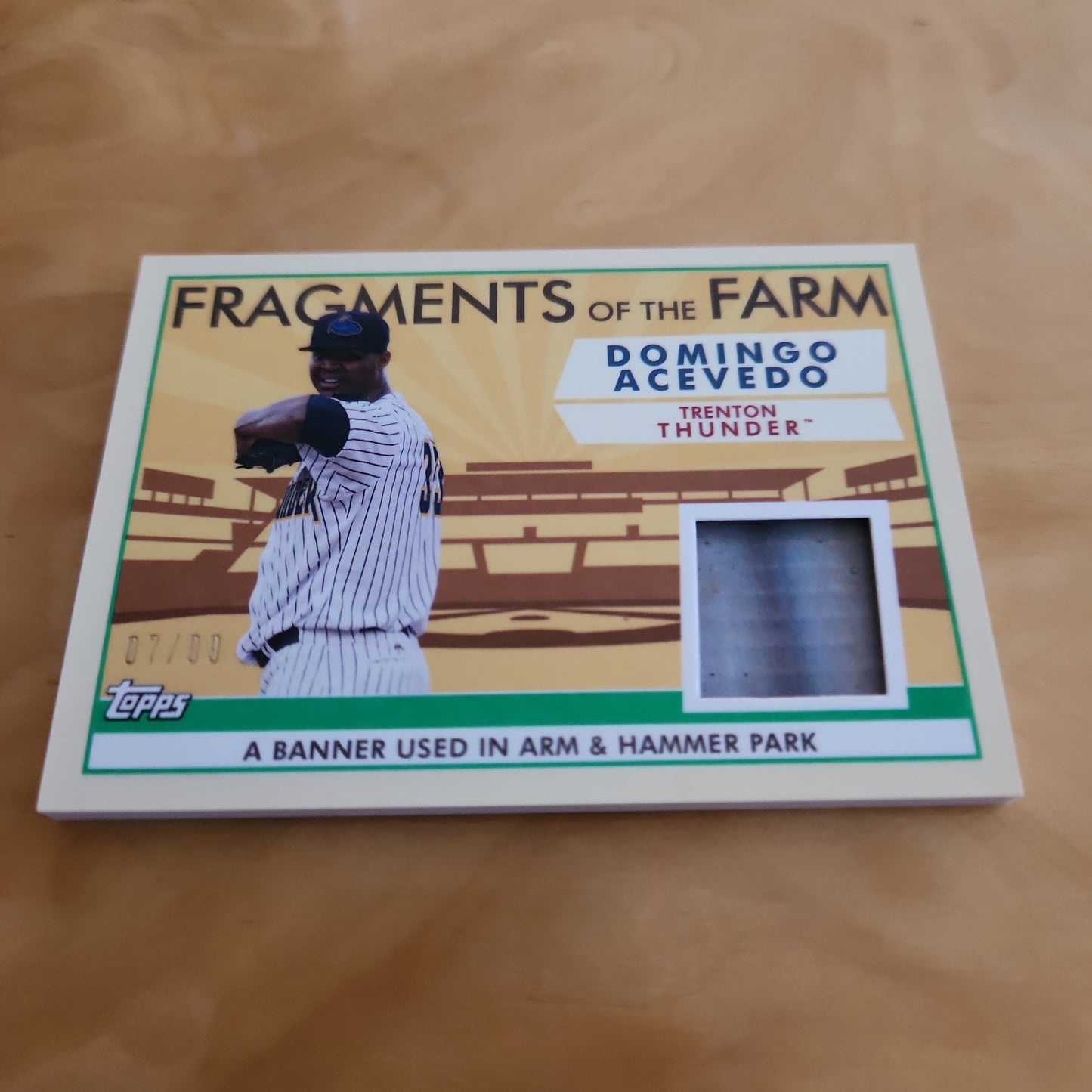 Topps Fragments Of The Fram Domingo Acevedo Relic 07/99 #FOF-TRT