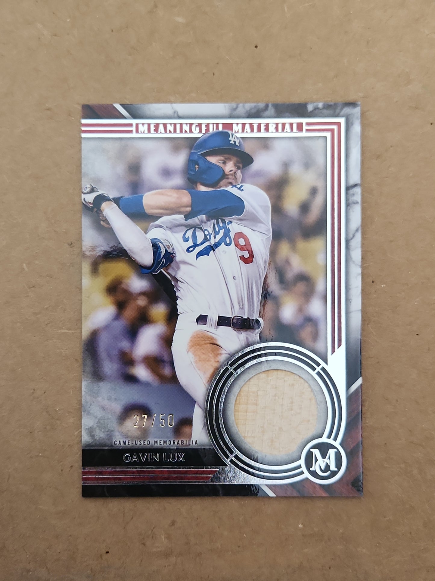2022 Topps Meaningful Material Relic Bat Gavin Lux#MMR1-GL 27/50