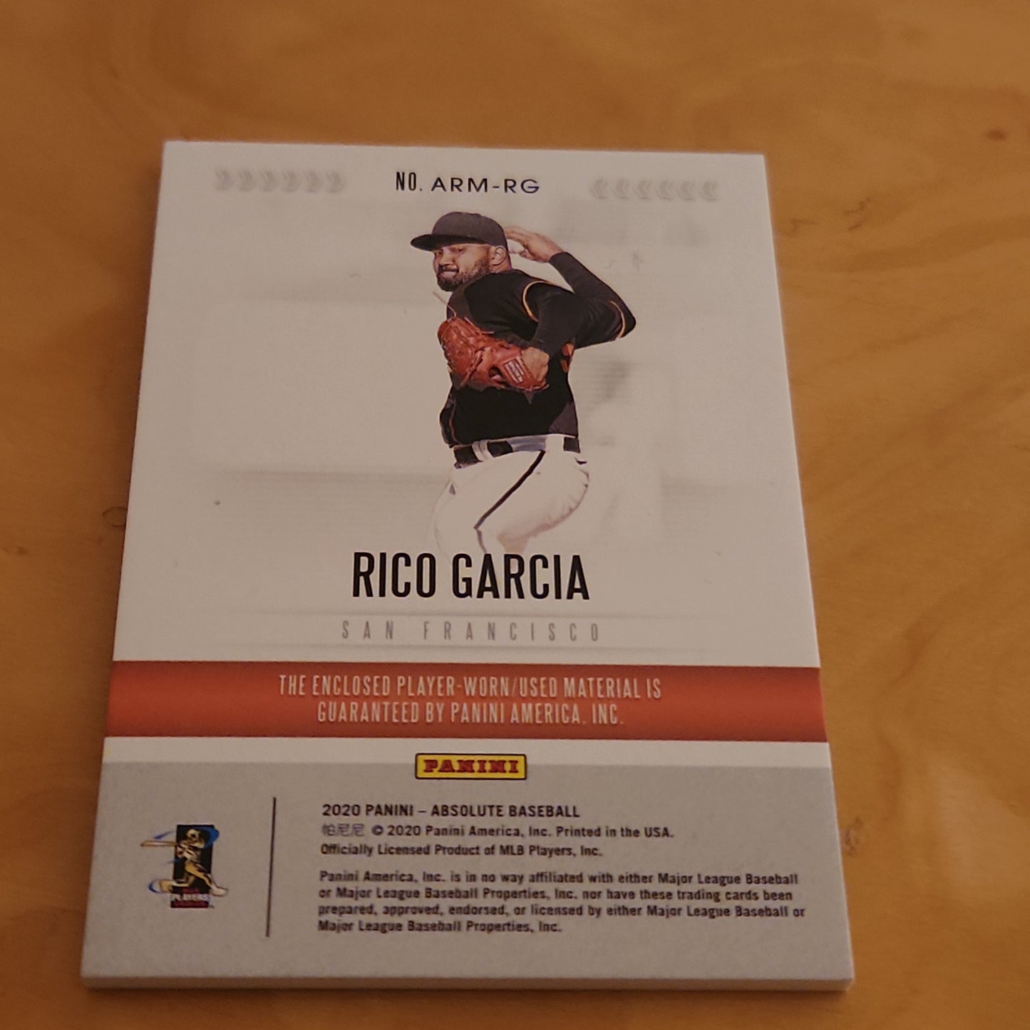 Absolute Baseball Red Parallel Rico Garcia Jersey Patch 34/99 #ARM-RG