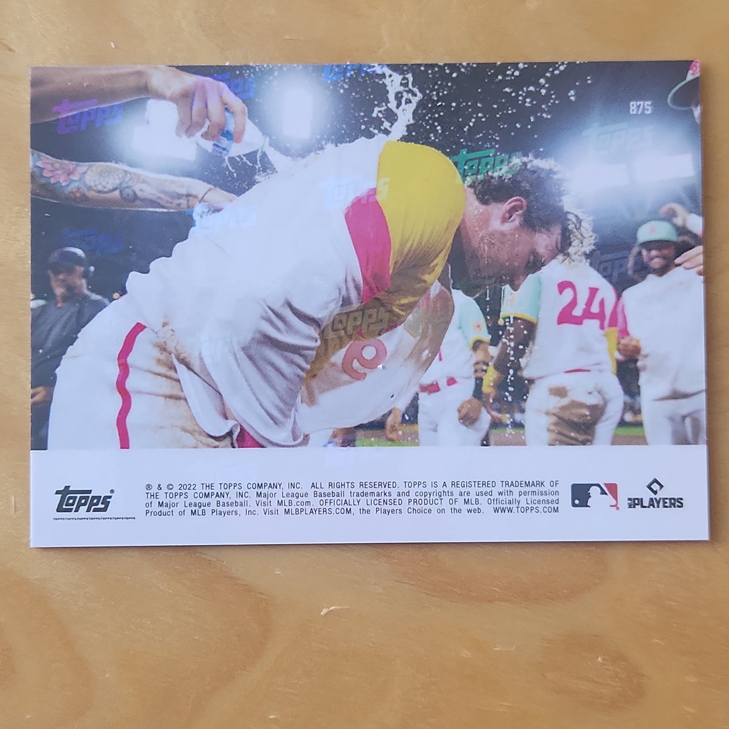 2022 TOPPS NOW #875 JAKE CRONENWORTH 10TH INNING RBI SINGLE WALK OFF PADRES Blue Parellel 14/49