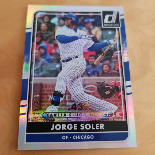 Panini Donruss Baseball Holo Jorge Soler 125/433 #167
