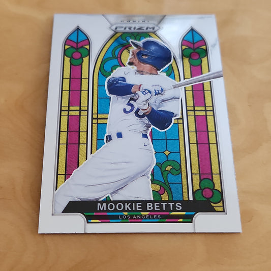 Panini Prizm Stained Glass Baseball Mookie Betts #SG-2