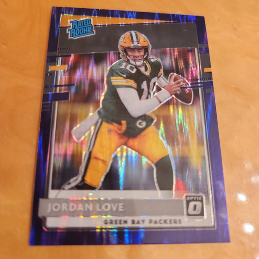 Panini Prizm Optic Rated Rookie Football Jordan Love #154