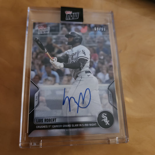 Topps Now Baseball Luis Robert Auto 69/99 #53OA