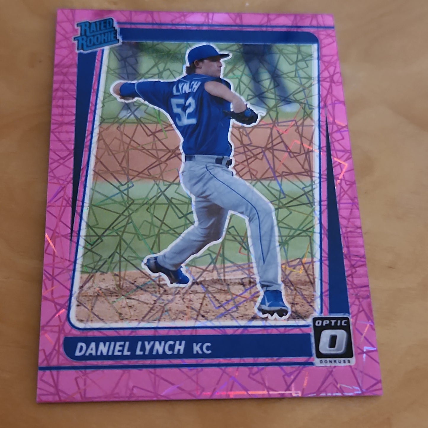 Panini Prizm Optic Rated Rookie Pink Lazer Daniel Lynch 115/249 #125
