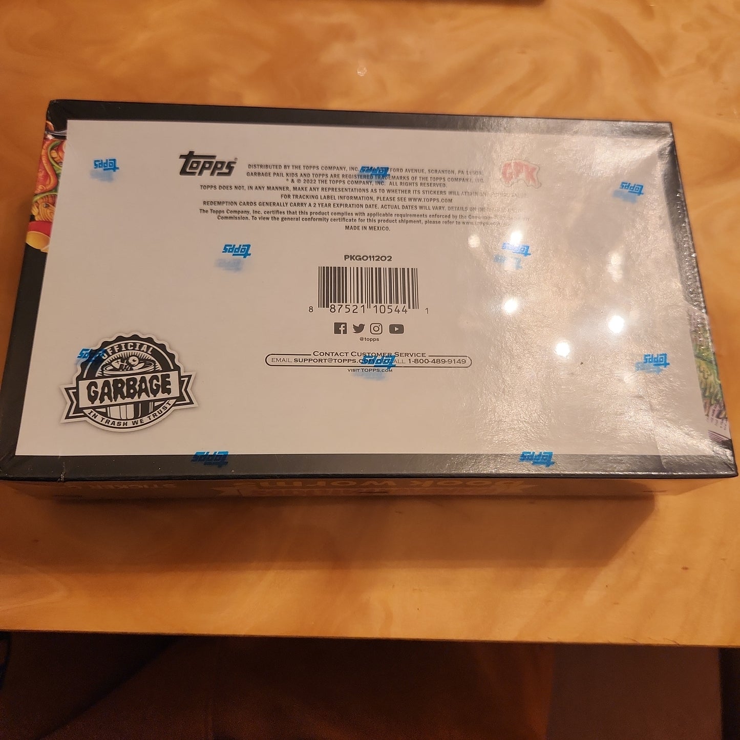 Sealed Topps Collector Edition Garbage Pail Kids Book Worms Sticker Cards
