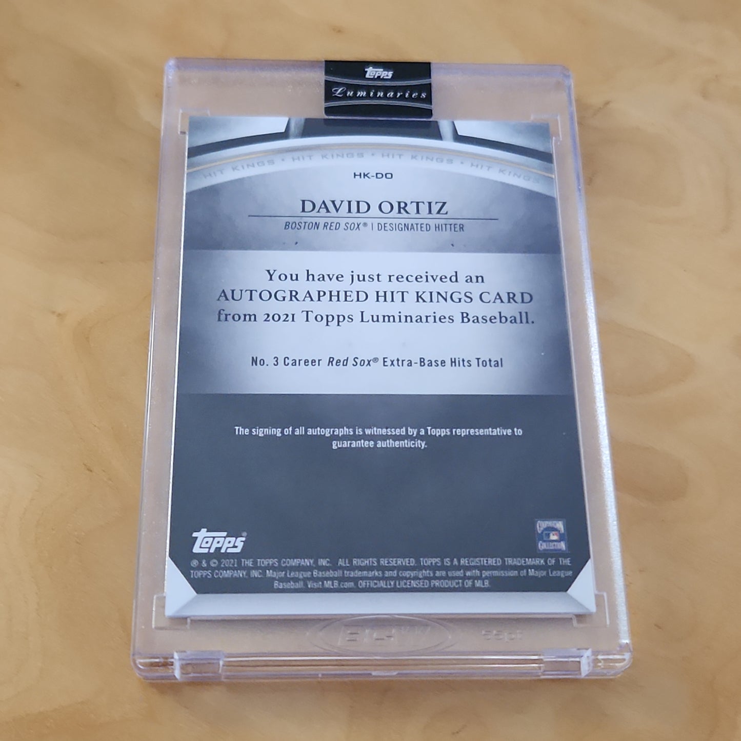 Openned Topps Luminaries 2021 With David Ortiz Auto #HK-DO