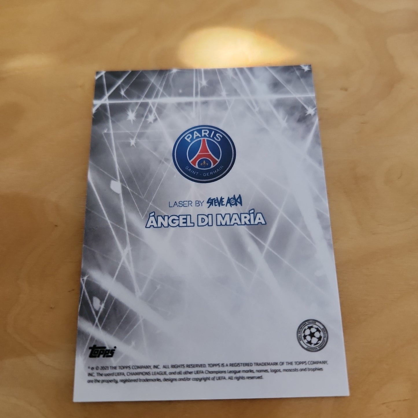 Topps Champions League Lazer By Steve Aoki Ángel Di María 73/99