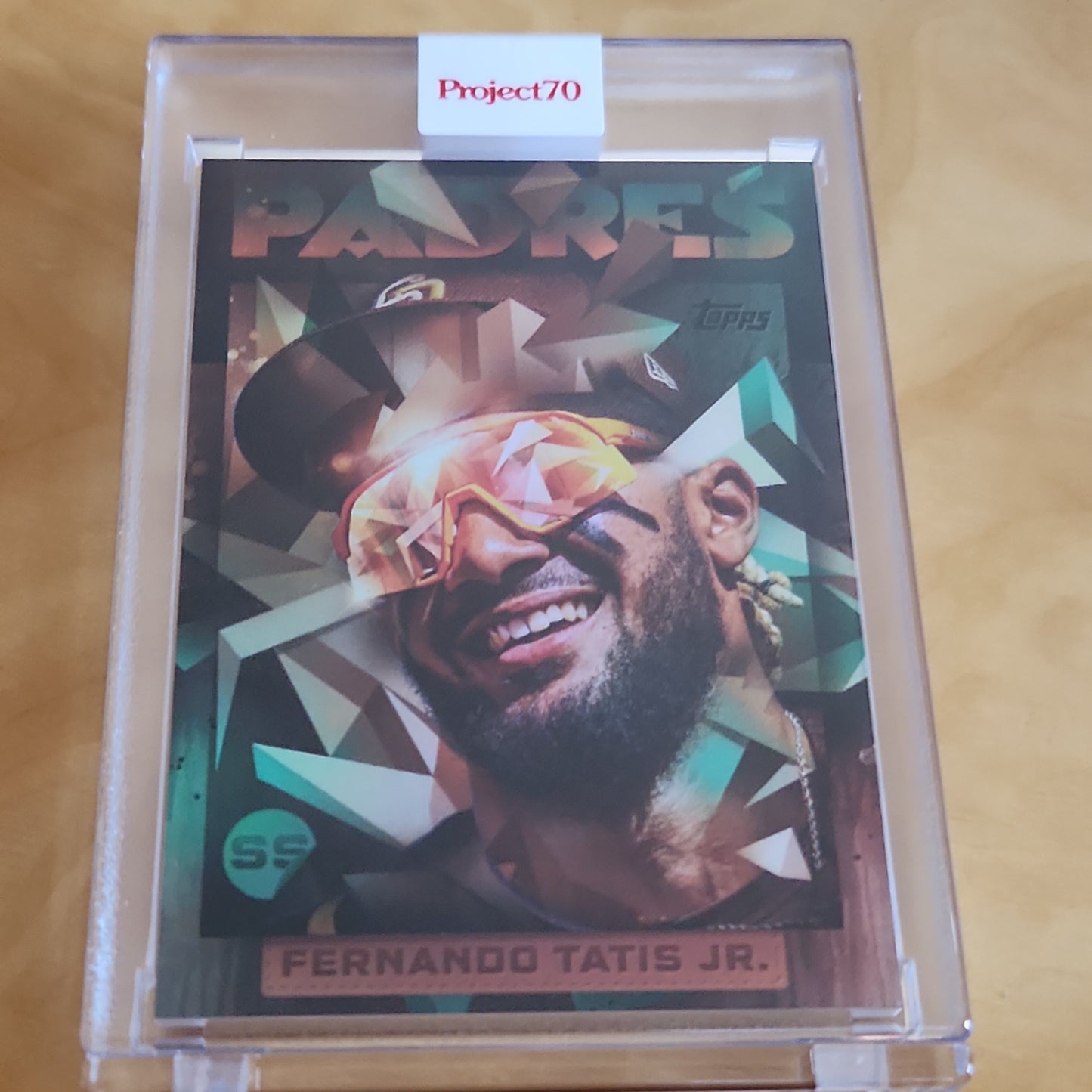 Topps Project 70 Rainbow Refractor Art By: Mikael B. Fernando Tatis Jr. 14/70 #506