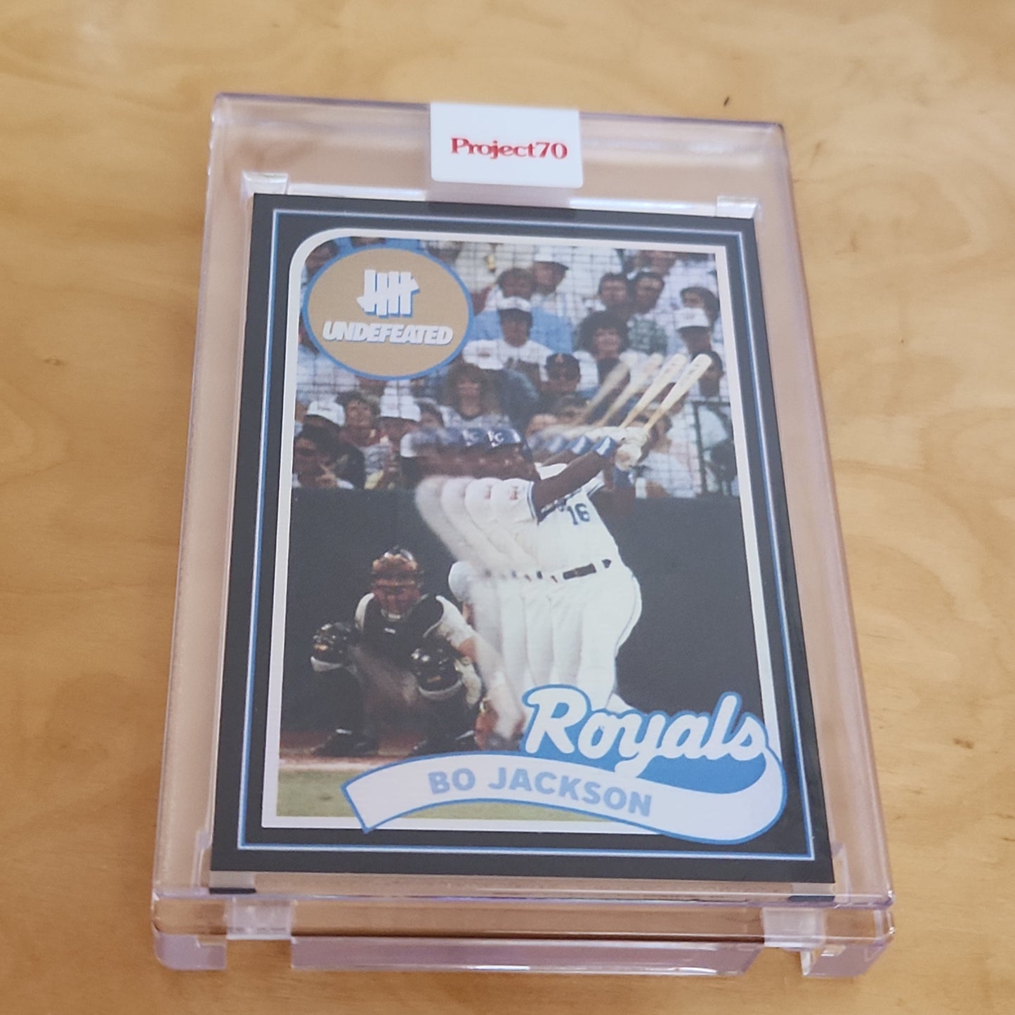 Topps Project 70 Art Rainbow Refractor By: Undefeated Bo Jackson 47/70 #337