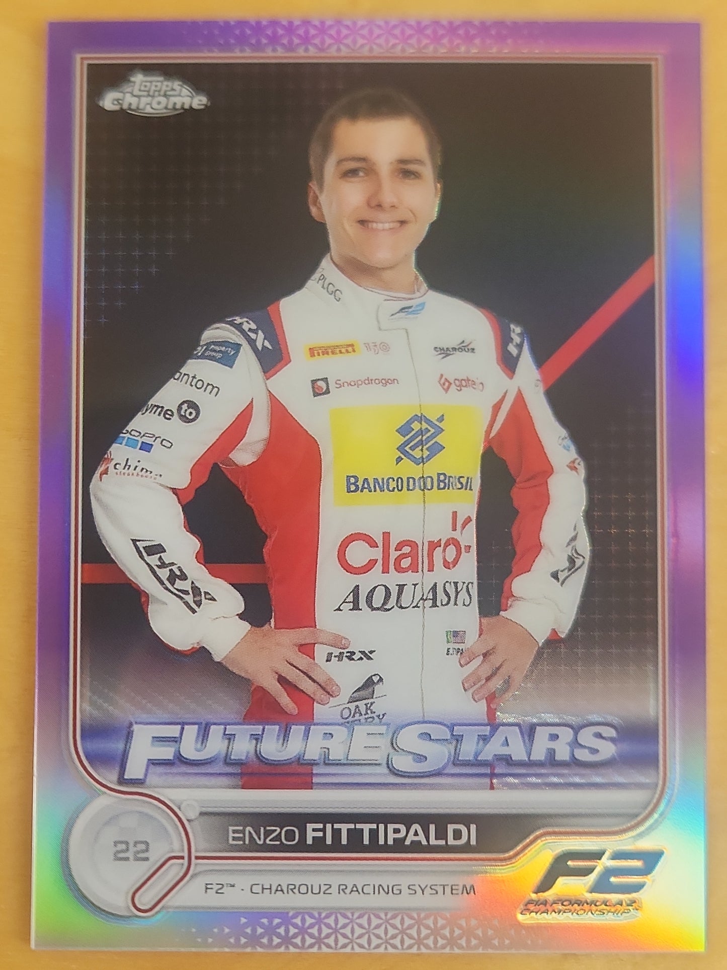 2022 Topps Chrome F1Enzo Fittipaldi Future Stars F F2 Purple 094/399 #95 Charouz Racing System