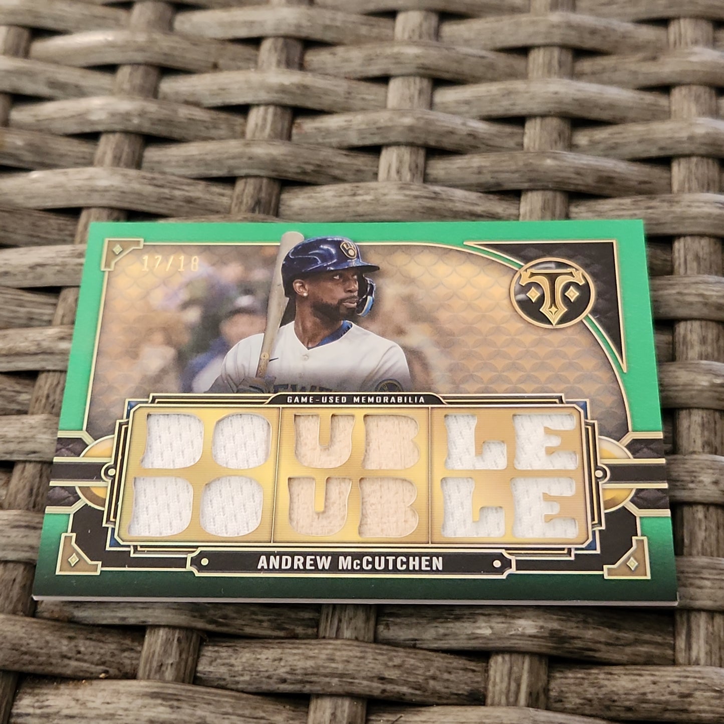 Topps Green Double Double Relic Andrew McCutchen 17/18 #TTR-MCC4