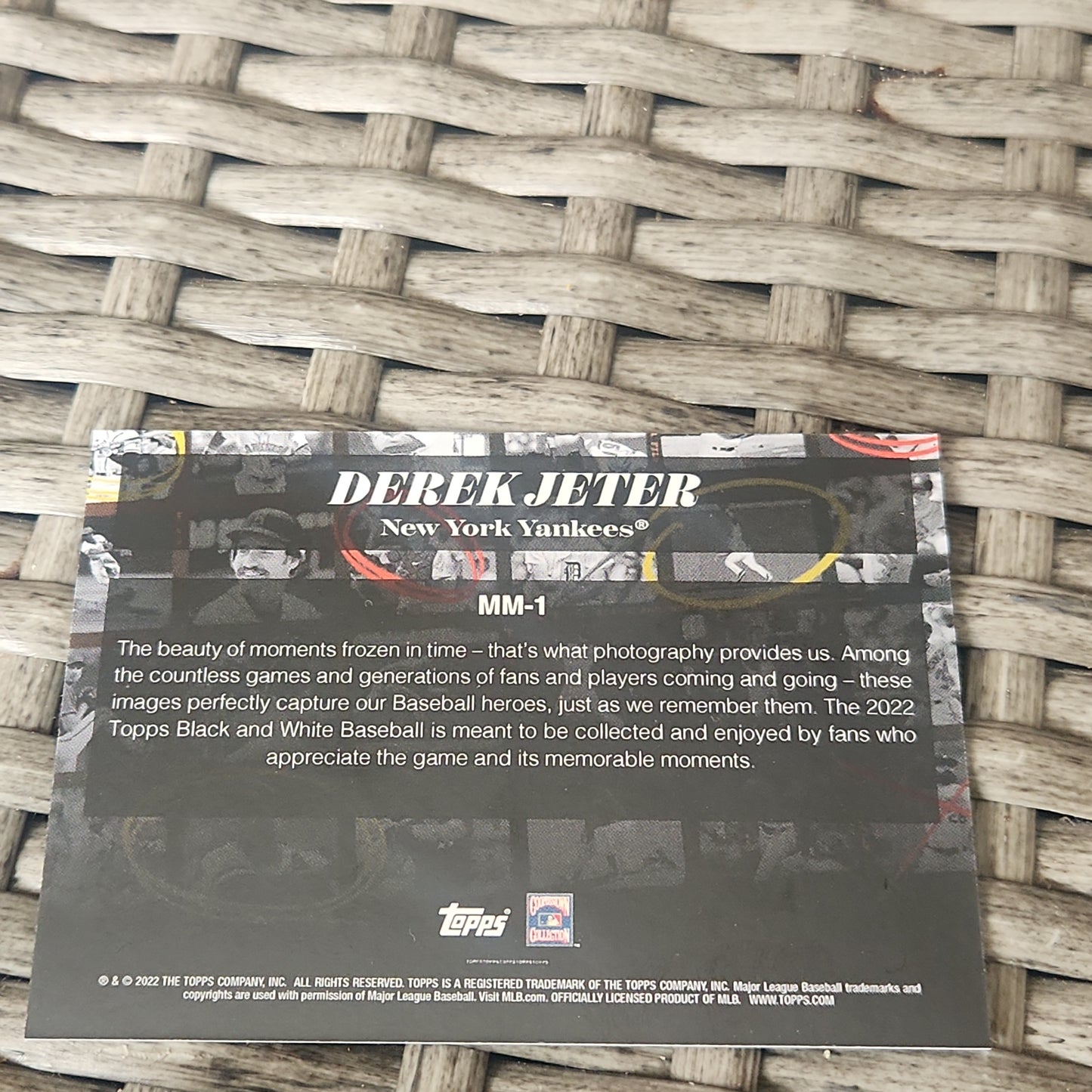 Topps Black & White Milestone Moment 3000th Carrer Hut Derek Jeter #MM-1