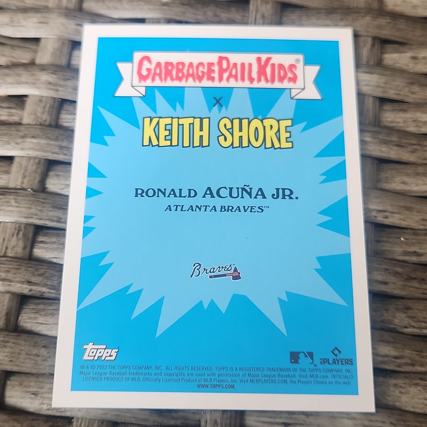 Topps Chrome Garbage Pail Kids X Keith Shore MLB Green Ronald Removed 19/75 #8b